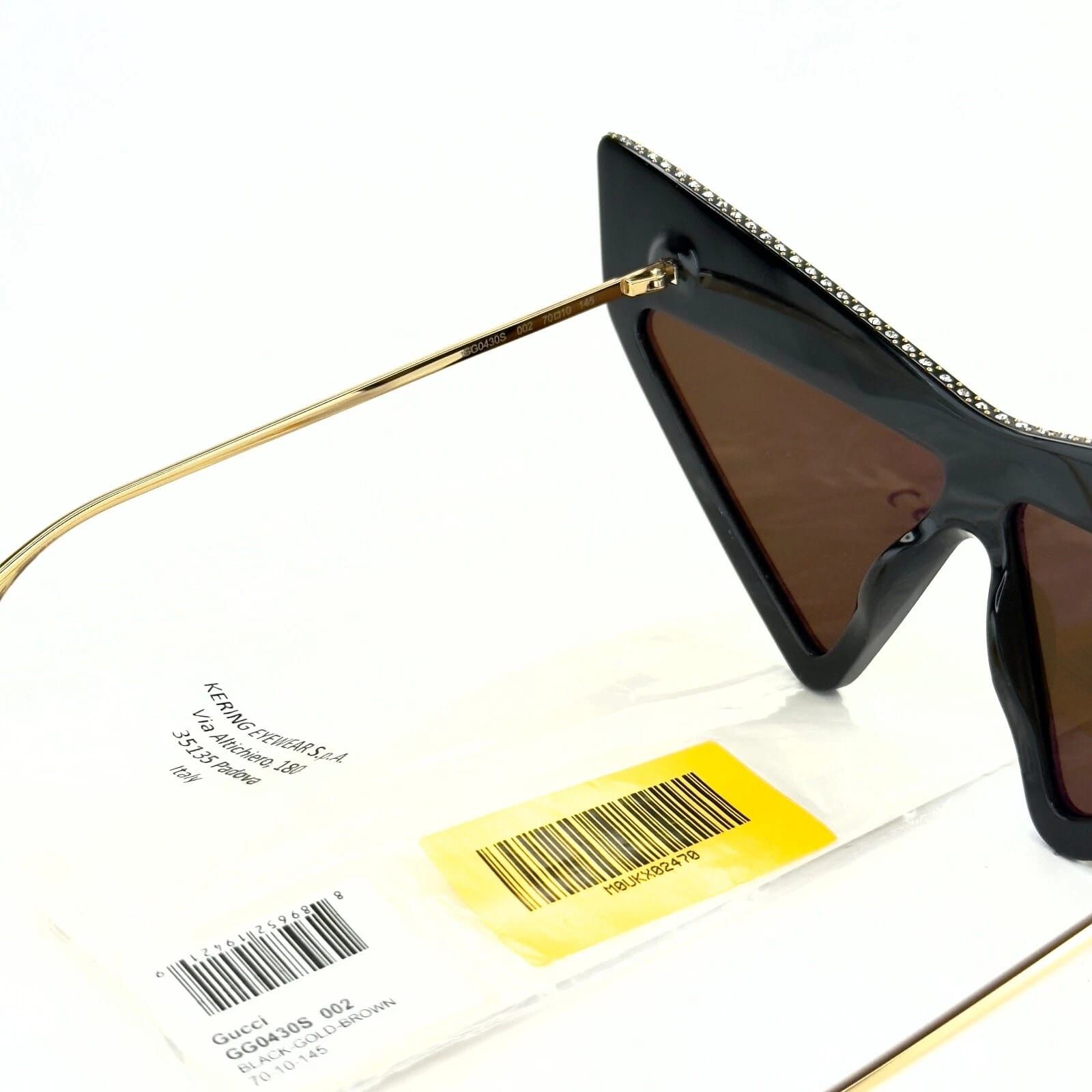 Gucci GUCCI GG0430S Hollywood Forever 0430 Black Sunglasses 002 Size ONE SIZE - 2 Thumbnail