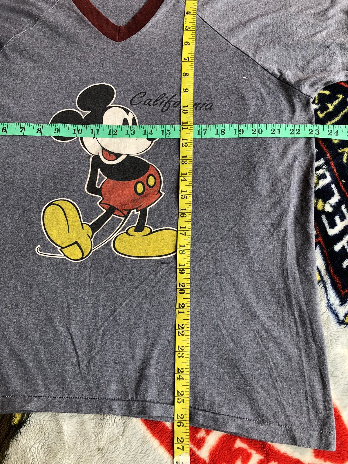 Mickey Mouse Vintage 80’s Mickey Velva Sheen Stripe Shirt Tee Size US XL / EU 56 / 4 - 6 Thumbnail