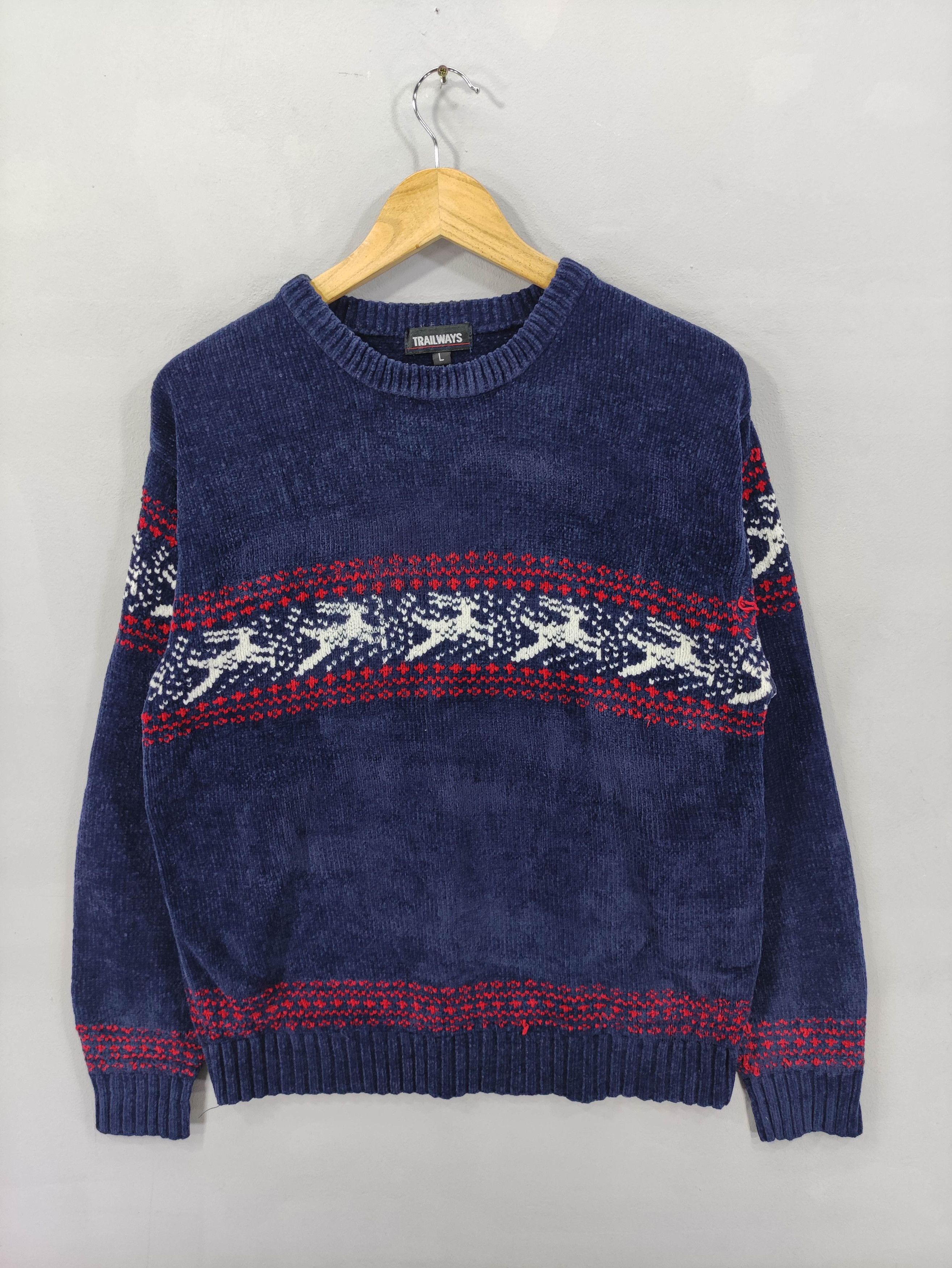 Aran Isles Knitwear Vintage Knit Sweater Jumper By Trailways Size US L / EU 52-54 / 3 - 1 Thumbnail