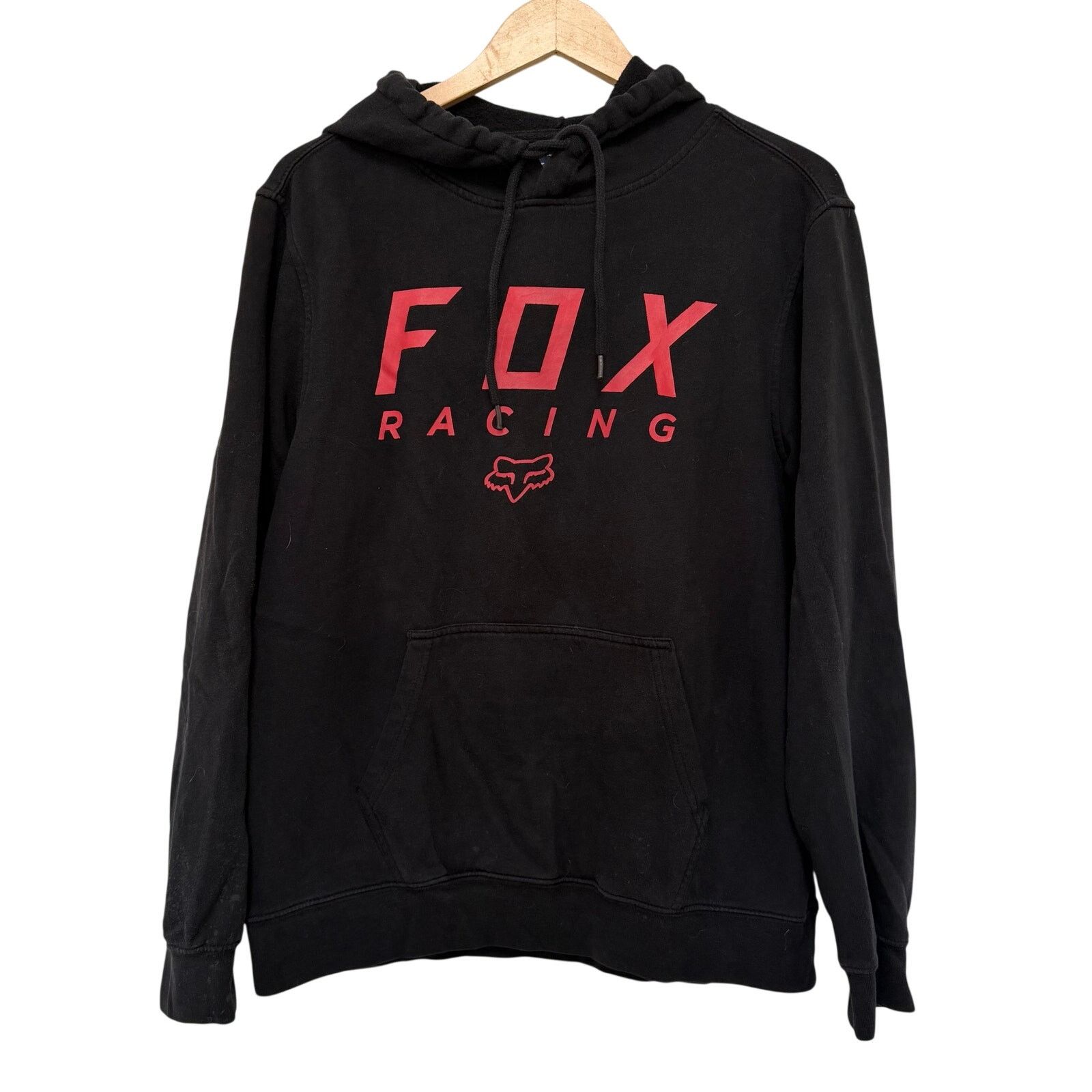 Fox Racing Fox Racing Y2K Black Spell Out Hoodie Sz M Size US M / EU 48-50 / 2 - 1 Thumbnail