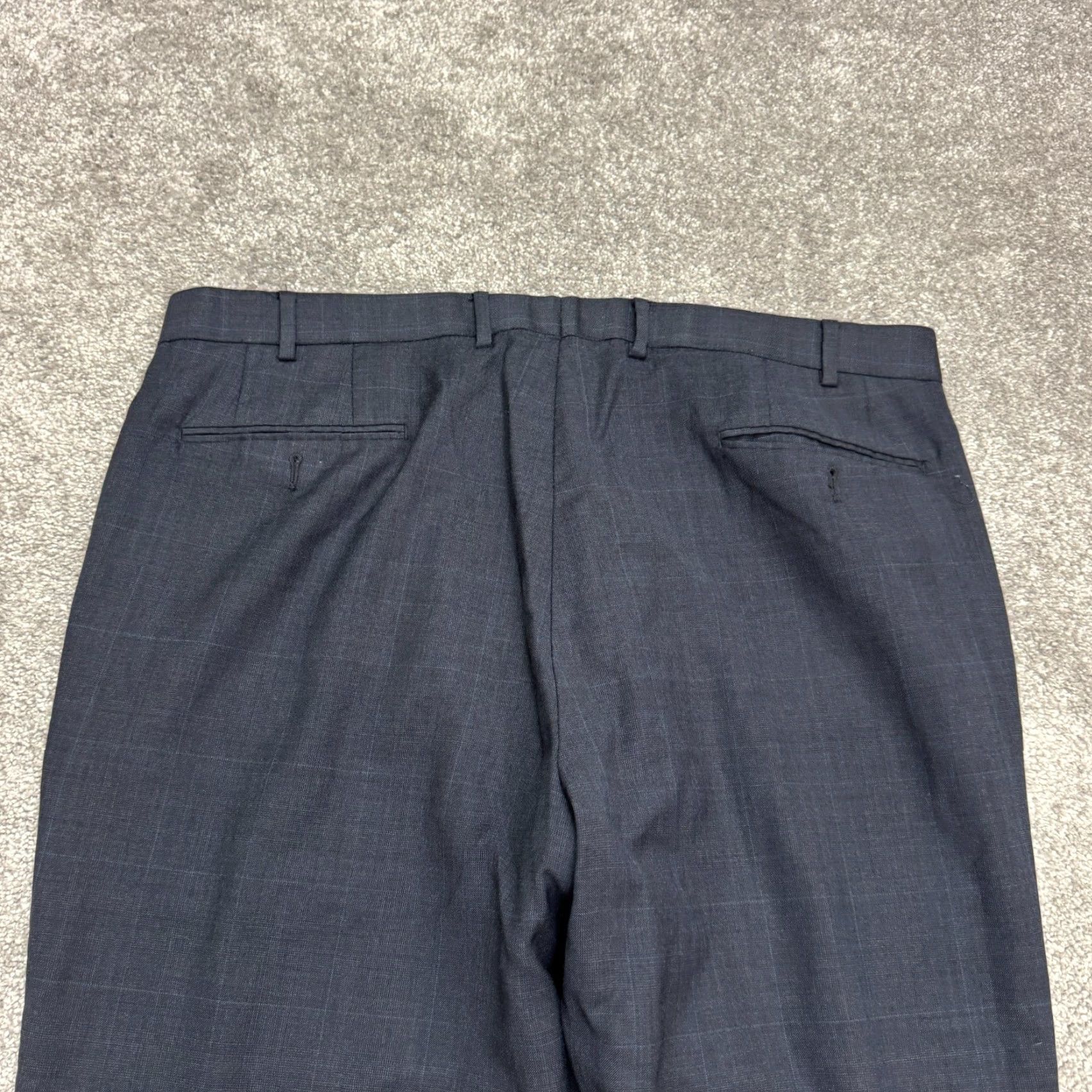 Ralph Lauren Vintage Ralph Lauren Wool Dress Pants Mens 38x29 Blue Slim Straight Business Casual Classic Designer Size US 38 / EU 54 - 5 Thumbnail