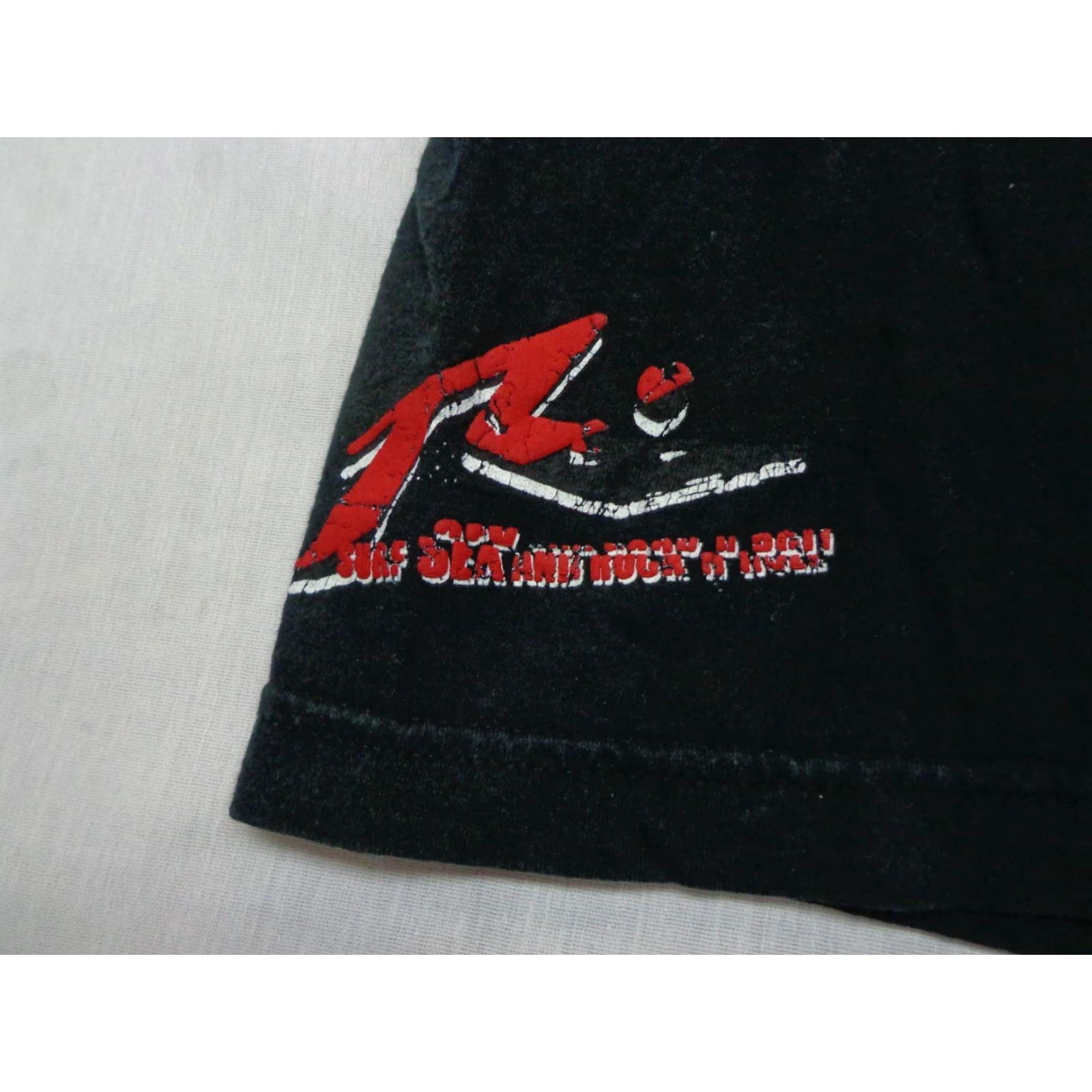 Vintage R Surf. Sex, & Rock n' Roll T-shirt Black Tee M Unisex Adults Short Sleeve Cotton Rock Theme 90s? Size US M / EU 48-50 / 2 - 6 Thumbnail