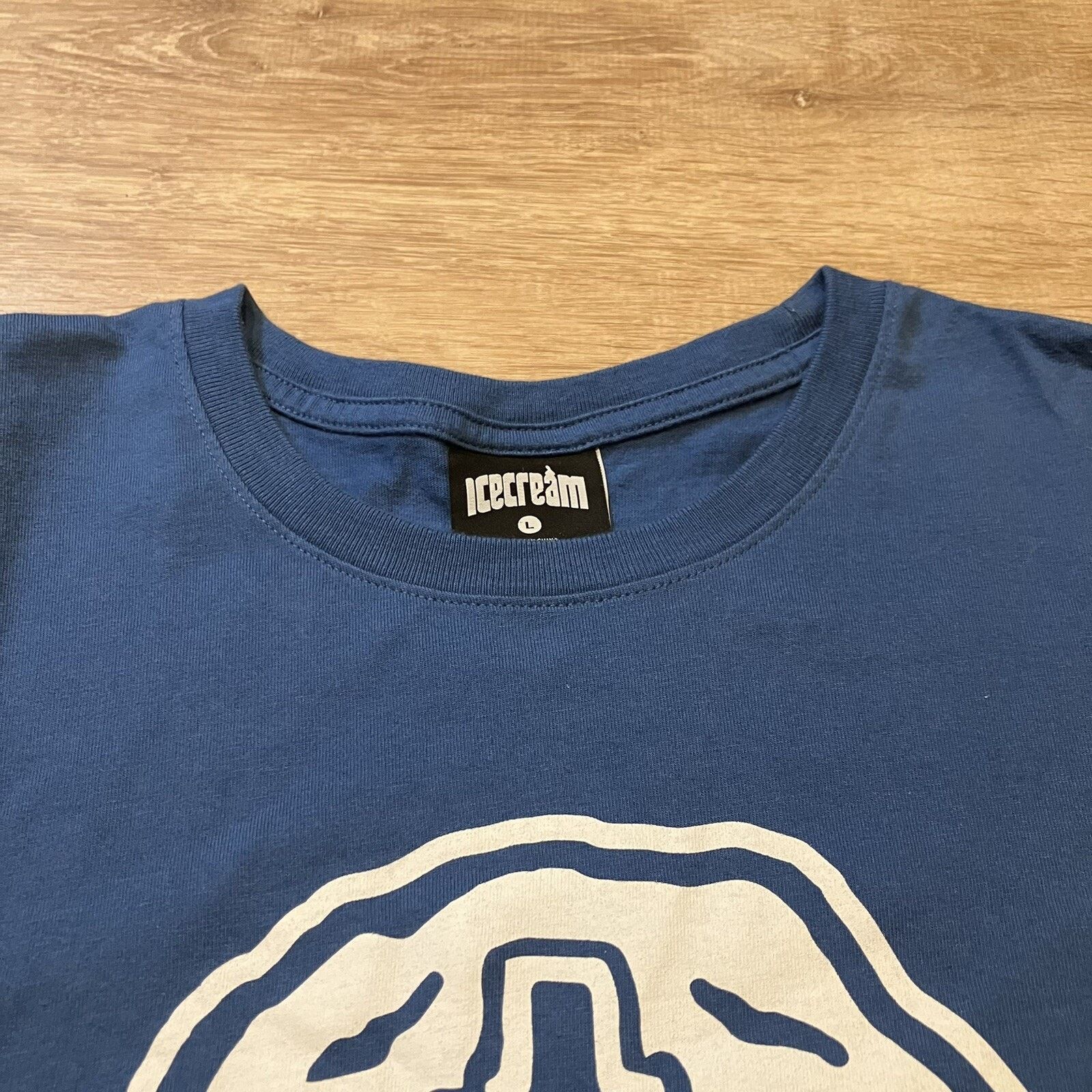 Icecream Ice Cream T-Shirt Solid Crewneck Dollar Sign Blue - Large Size US L / EU 52-54 / 3 - 5 Thumbnail