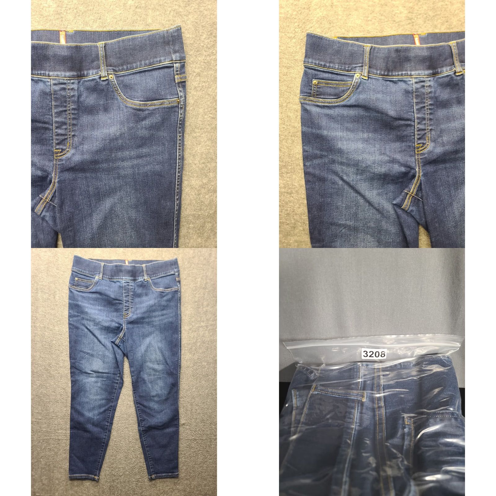 Spanx Spanx Womens XL 34x27 The Perfect Pant Slim Fit Tapered Leg Ankle Shaping Pants Blue 27 In Inseam Slim Shaping City Hipster Preppy Size 40" / US 18 - 8 Thumbnail
