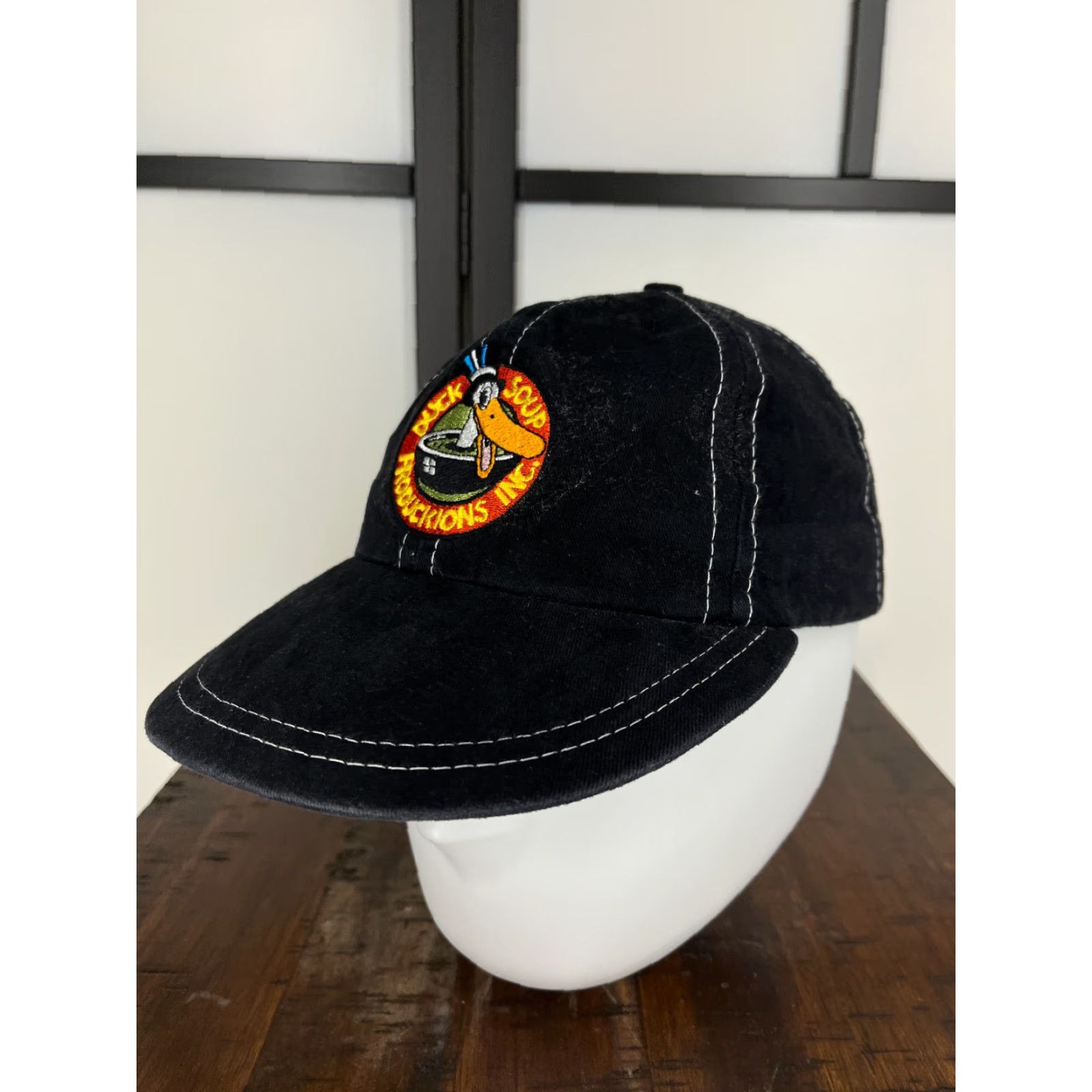 Vintage Duck Soup Productions Inc. Hat Cap Strap Back Adult One Size Black Cotton Blend Size ONE SIZE - 4 Thumbnail