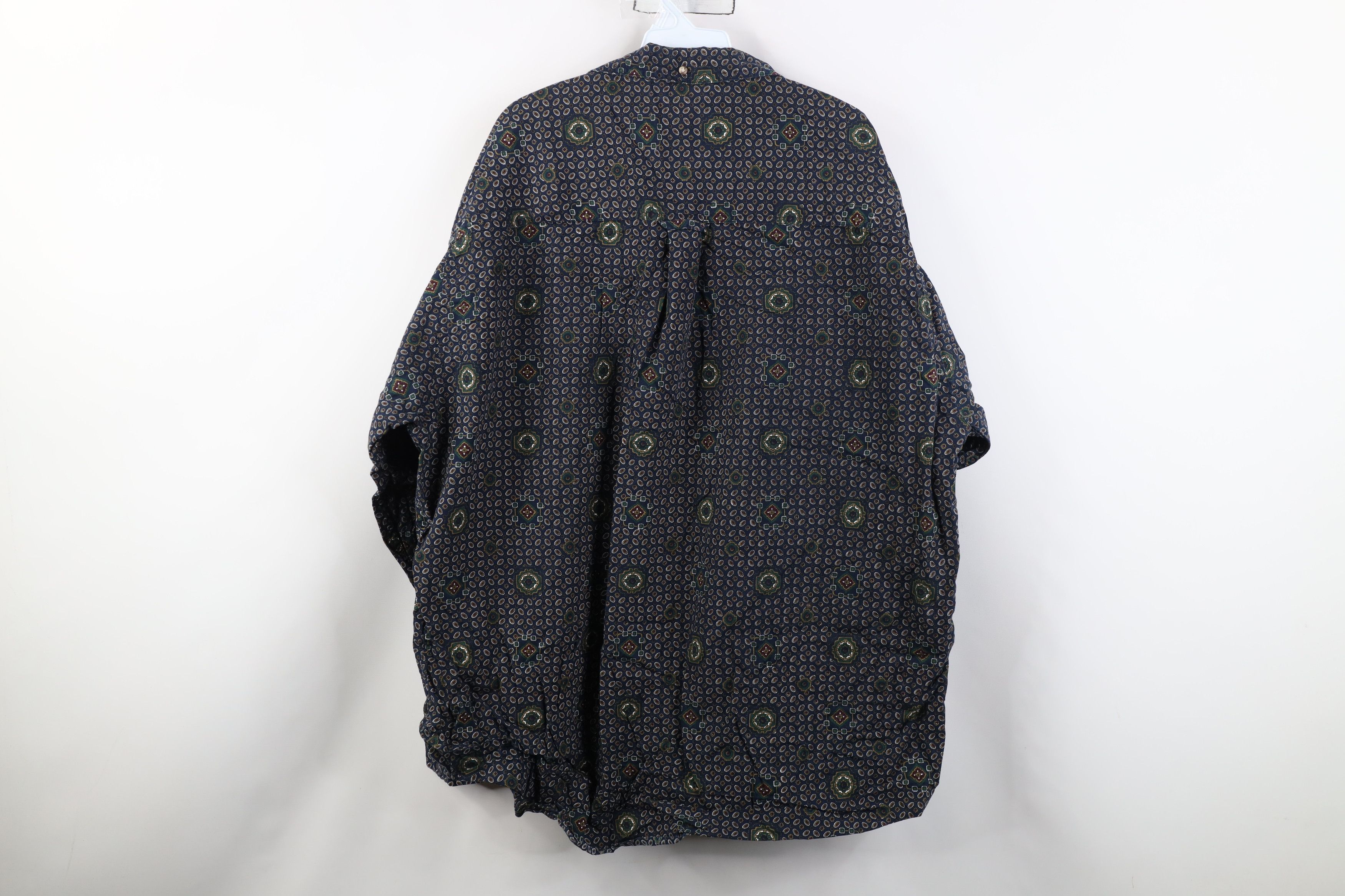 Vintage Vintage 90s Streetwear Paisley Poplin Button Down Shirt Size US XXL / EU 58 / 5 - 9 Thumbnail