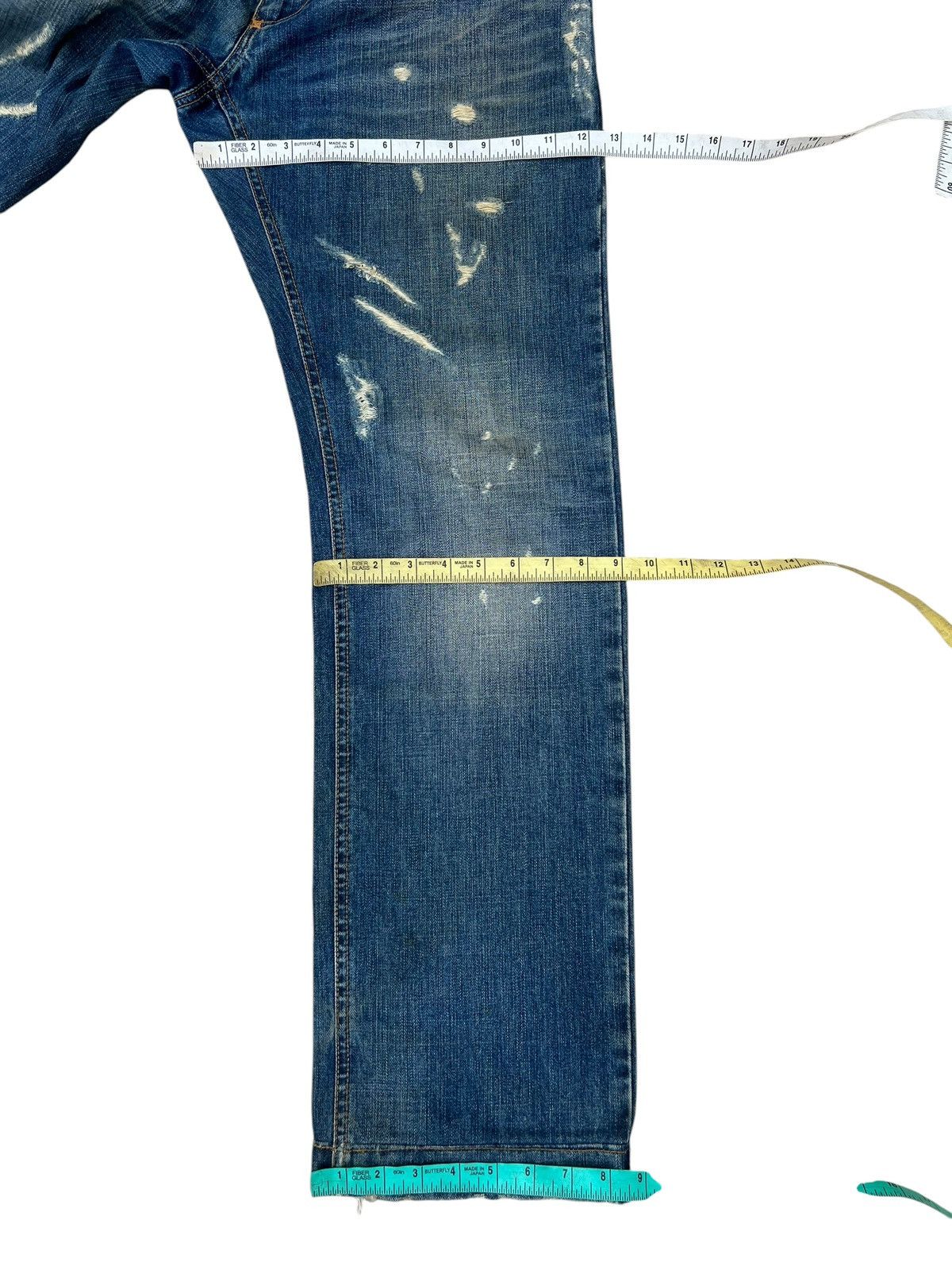 Dolce & Gabbana Vintage 00s Dolce & Gabbana Dirty Mud Distressed Denim Jeans Size US 34 / EU 50 - 3 Thumbnail