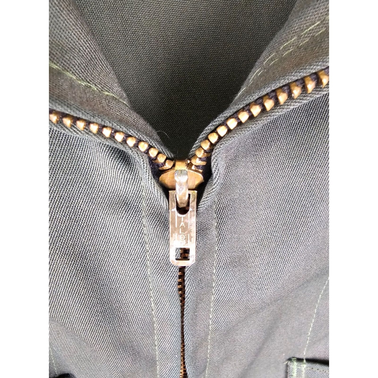 Gregory VINTAGE Gregory's 2 PLY WORK MECHANIC JACKET SZ MEDIUM Jacket Mens Green Denim Bomber 60s 18 INCH 20 INCH 24 INCH Size US M / EU 48-50 / 2 - 2 Thumbnail