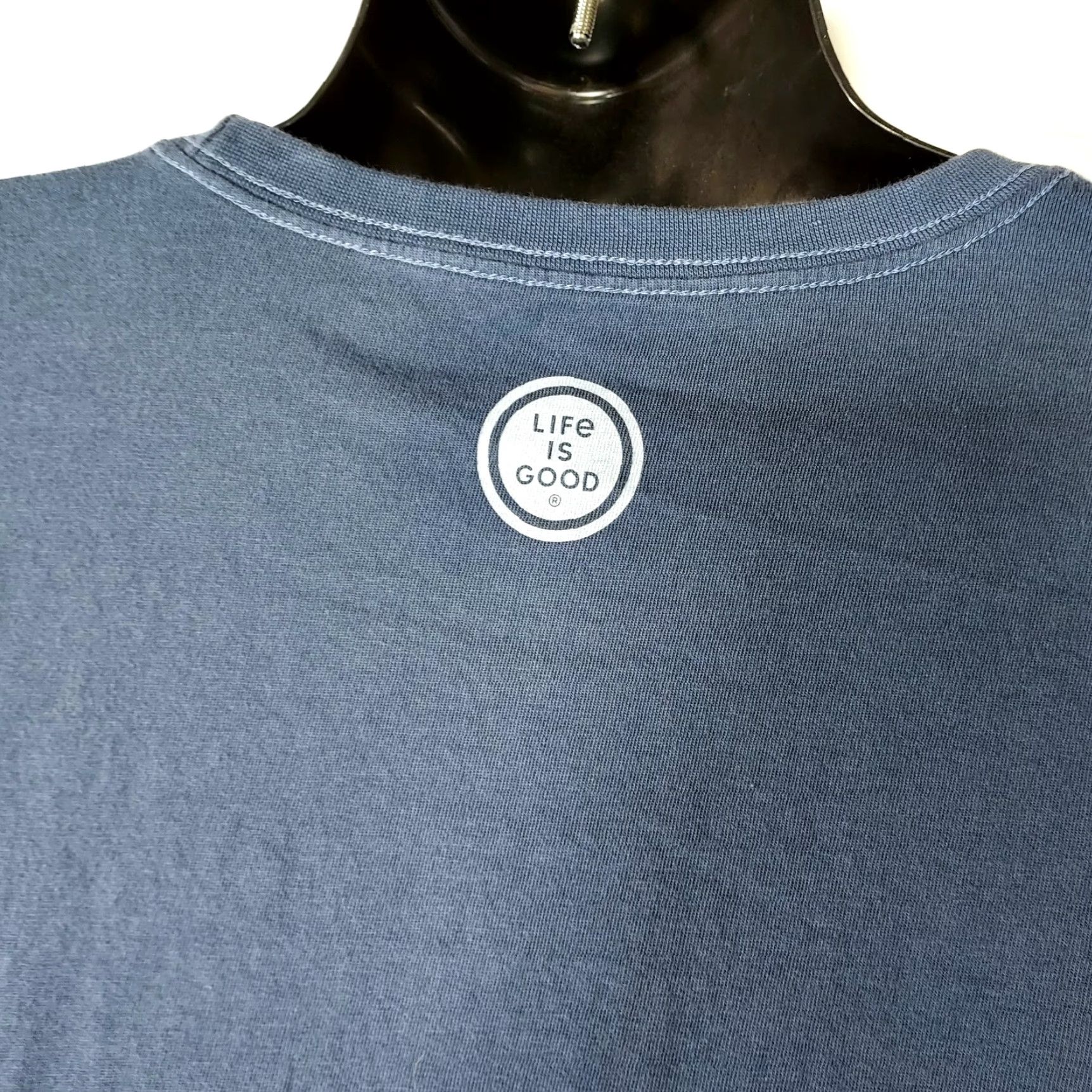 Life is Good Life Is Good Down Time Skiing Long Sleeve T-shirt Blue Women's XL T-Shirt Vintage? Size XL / US 12-14 / IT 48-50 - 7 Thumbnail