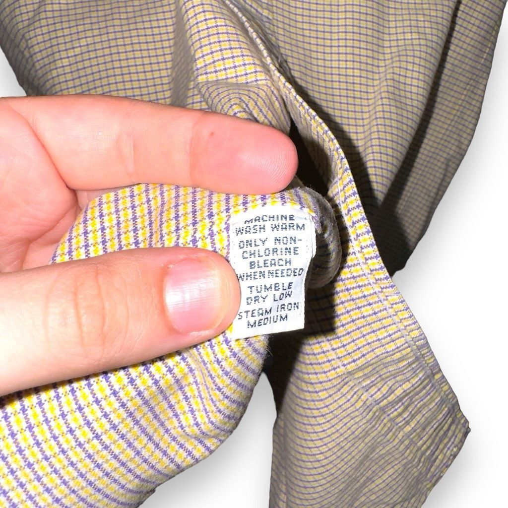 Polo Ralph Lauren Polo Ralph Lauren Yellow & Purple Flesh Pony S/S Oxford Butt Size US M / EU 48-50 / 2 - 6 Thumbnail
