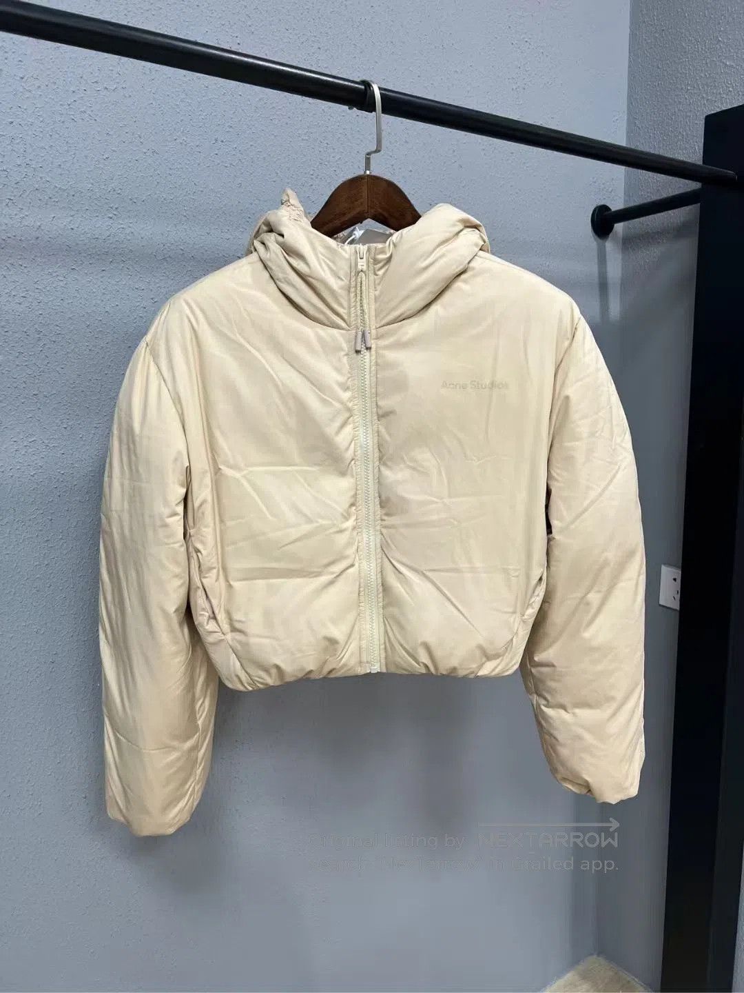 Acne Studios Acne Studios Short Khaki Hooded Down Jacket| Size XS / US 0-2 / IT 36-38 - 1 Thumbnail