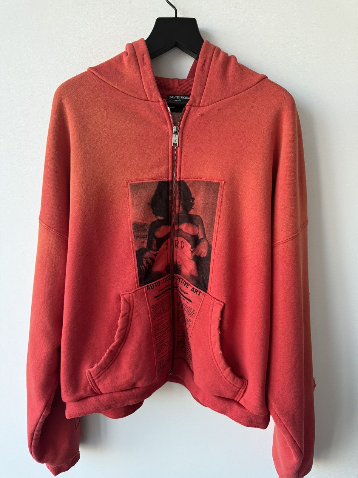 Enfants Riches Deprimes ENFANTS RICHES DEPRIMES ANTI-PROCESS THERMAL LINE HOODIE RED Size US L / EU 52-54 / 3 - 4 Thumbnail