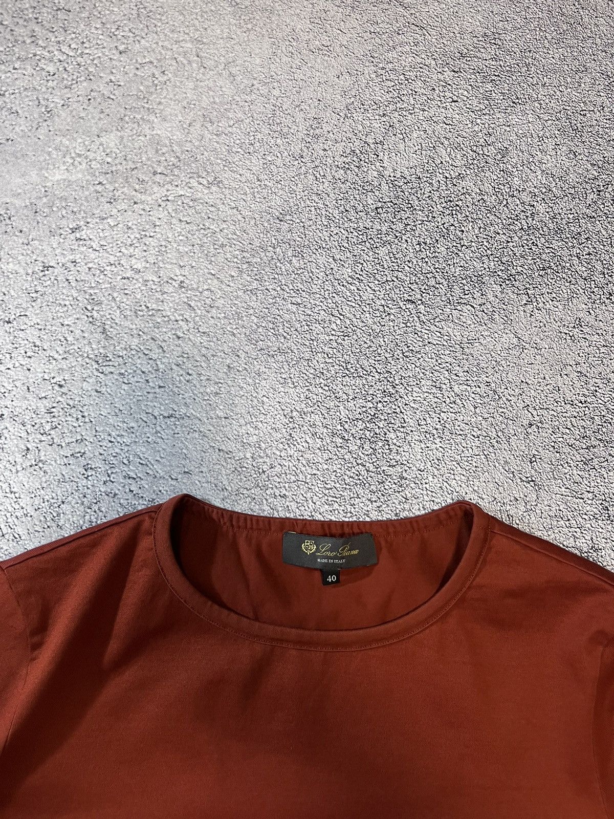 Loro Piana Loro Piana 2 Women T- Shirt Burnt Orange Cotton Knit Size 40 Size S / US 4 / IT 40 - 25 Thumbnail