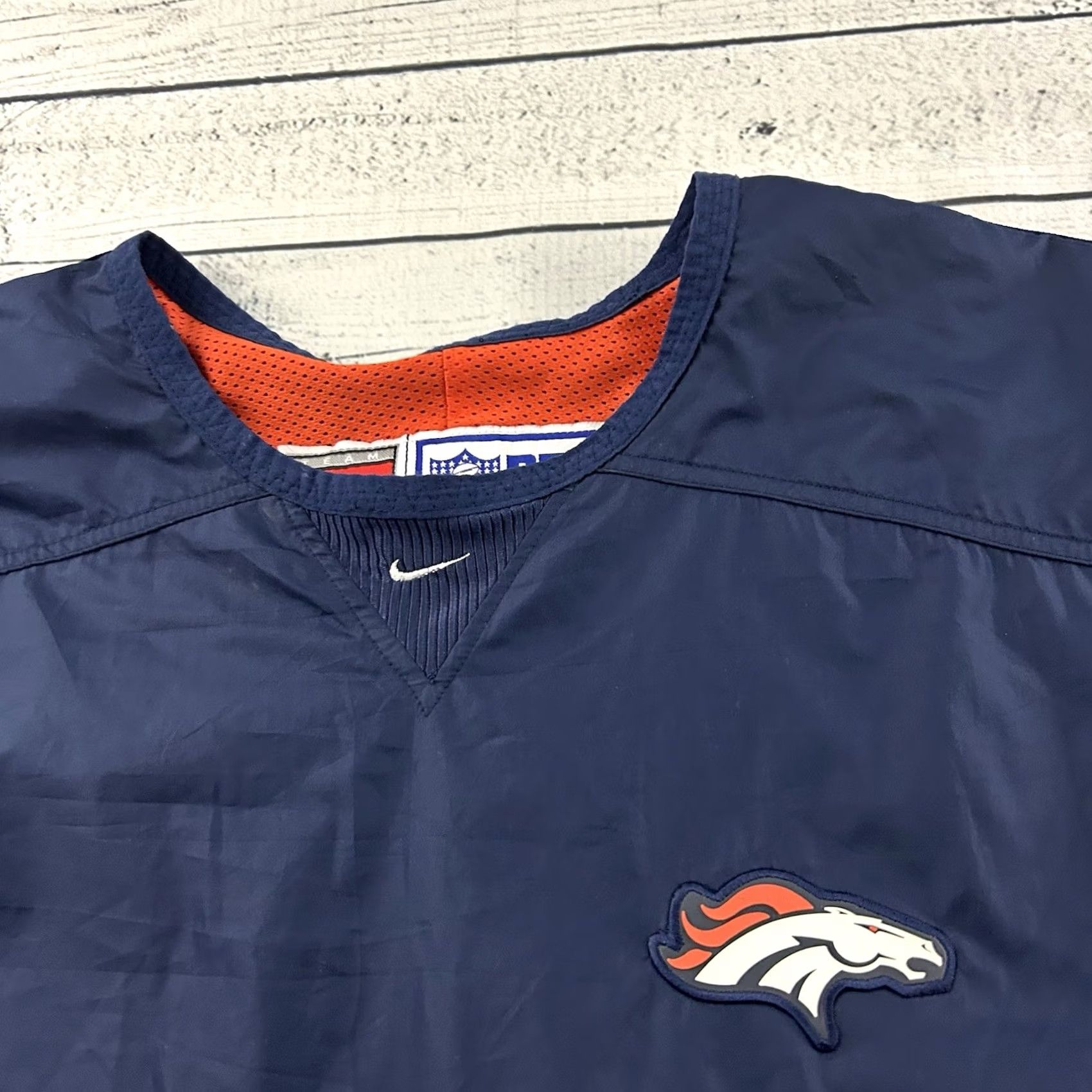 Nike Vintage Nike Pro Line Denver Broncos Windbreaker Jacket Men XL Blue Size US XL / EU 56 / 4 - 2 Thumbnail