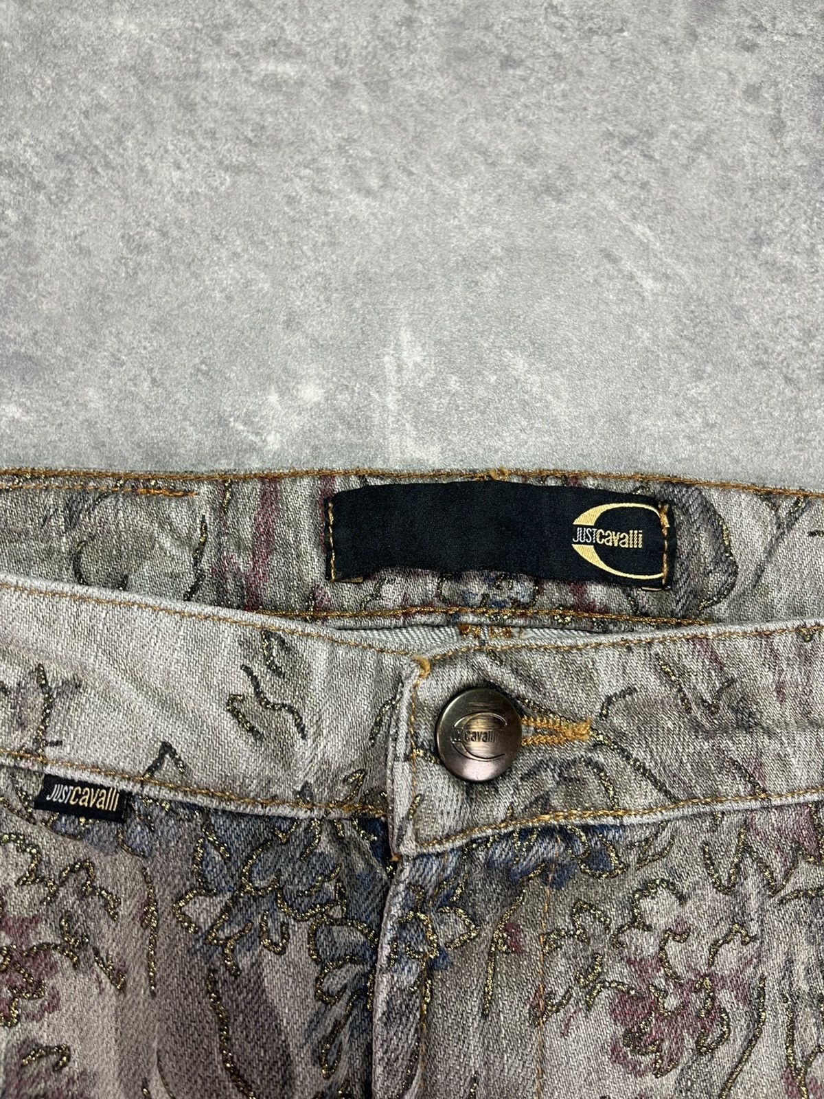Just Cavalli Just Cavalli Flower Floral Printed Side Pocket Pants 29 Size US 29 - 7 Thumbnail