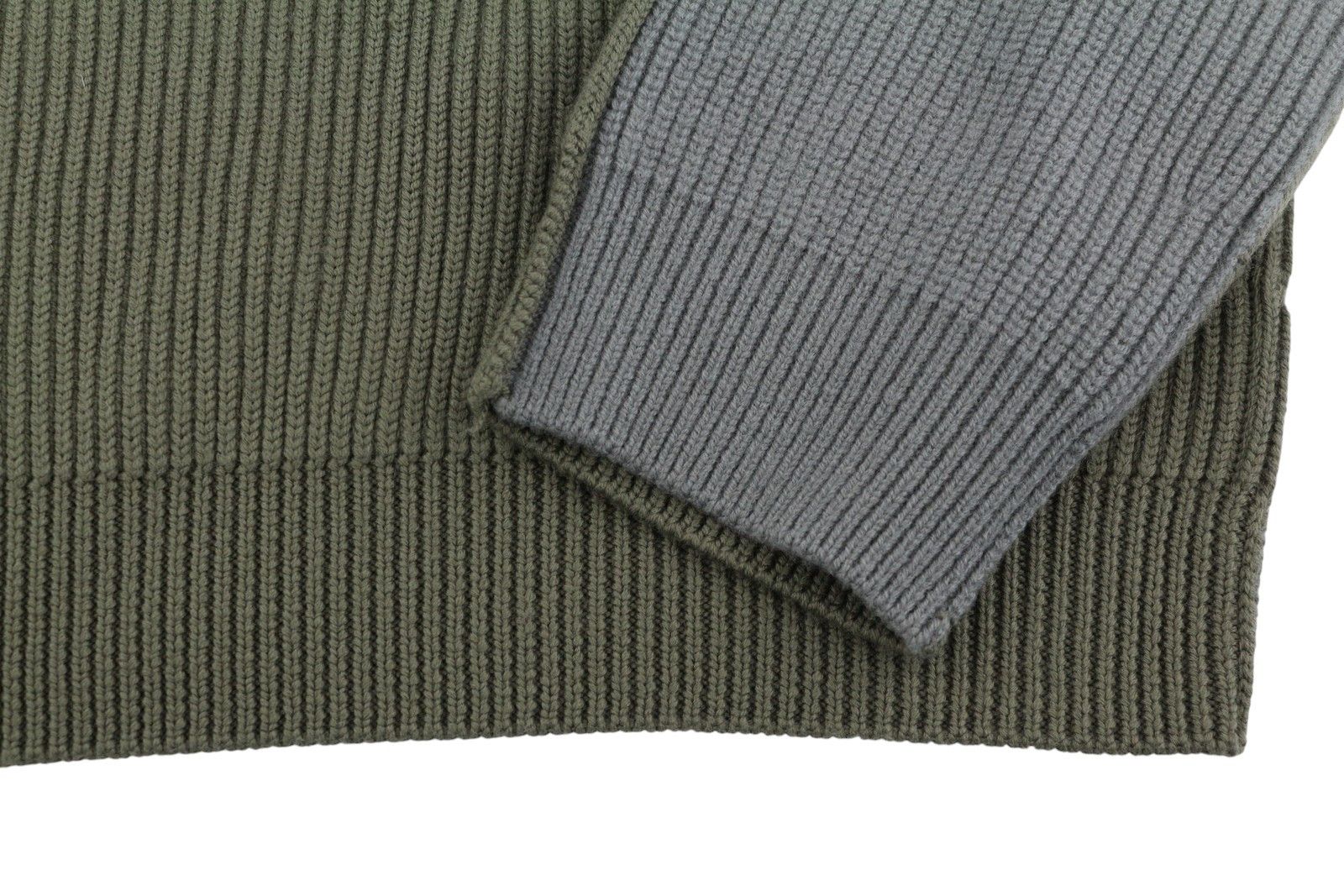 K-BIRMIN 2XL Khaki Wool Knit Logo Jumper 41147