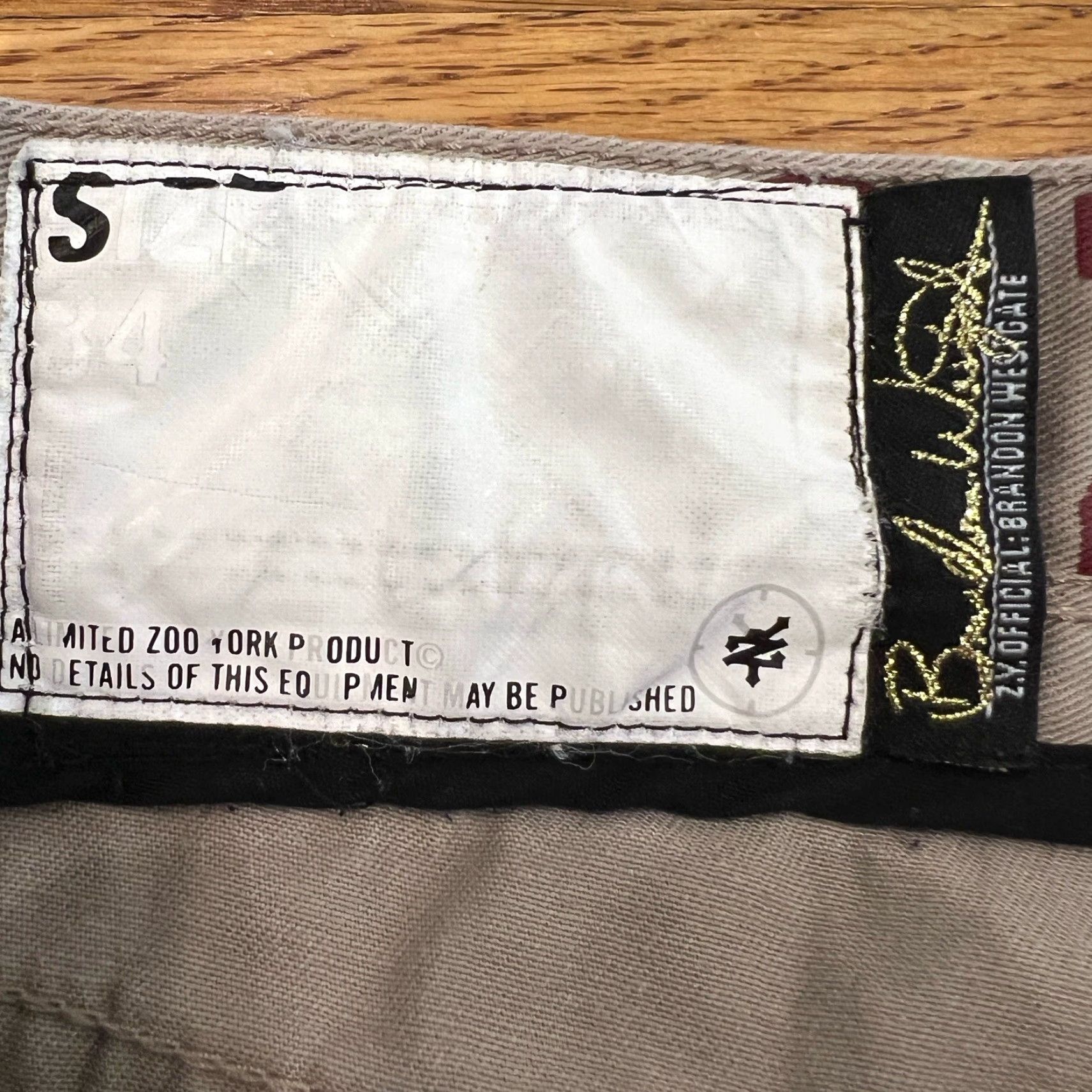 Zoo York VINTAGE Zoo York Mens Pants 34x31 Tapered Fit Chino Twill Solid Beige Hipster City Streetwear Size US 34 / EU 50 - 3 Thumbnail