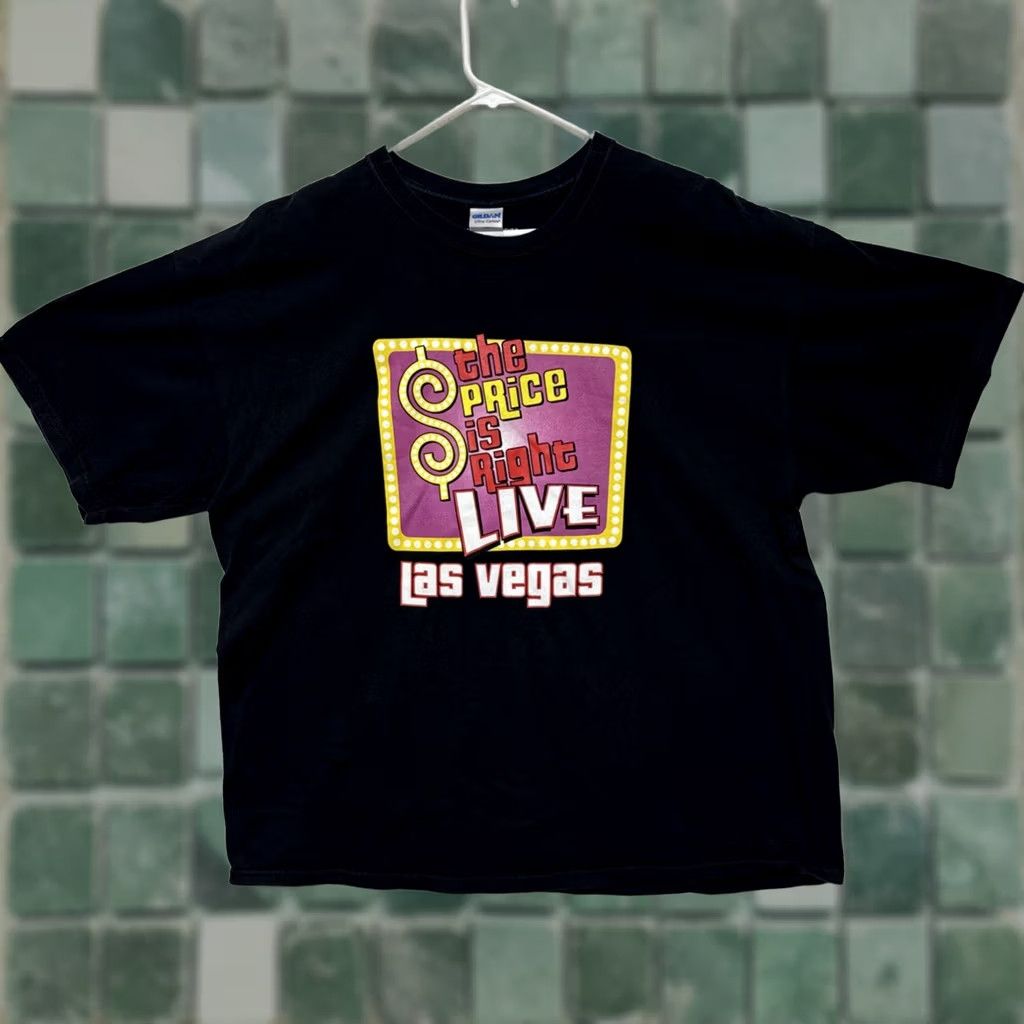 Gildan The Price Is Right Live Las Vegas T-Shirt 2XL Unisex Adults Black Crew Neck Graphic Tee 100% Cotton Gildan Size US XXL / EU 58 / 5 - 1 Thumbnail