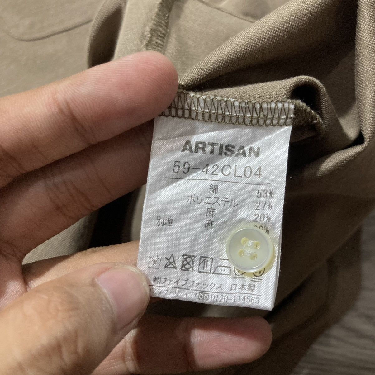 Japanese Brand 2000s Artisan Pocket Polo Tshirt Brown Designer Size US L / EU 52-54 / 3 - 15 Thumbnail