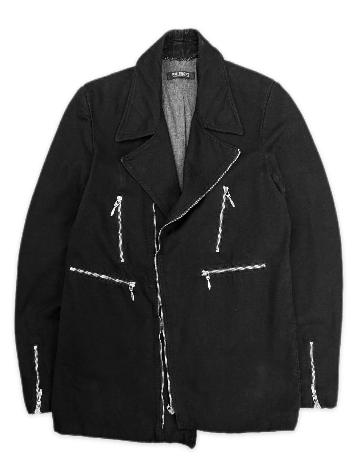 Raf Simons AW04 Raf Simons ‘Waves’ Perfecto Multi Zip Jacket Size US M / EU 48-50 / 2 - 1 Thumbnail