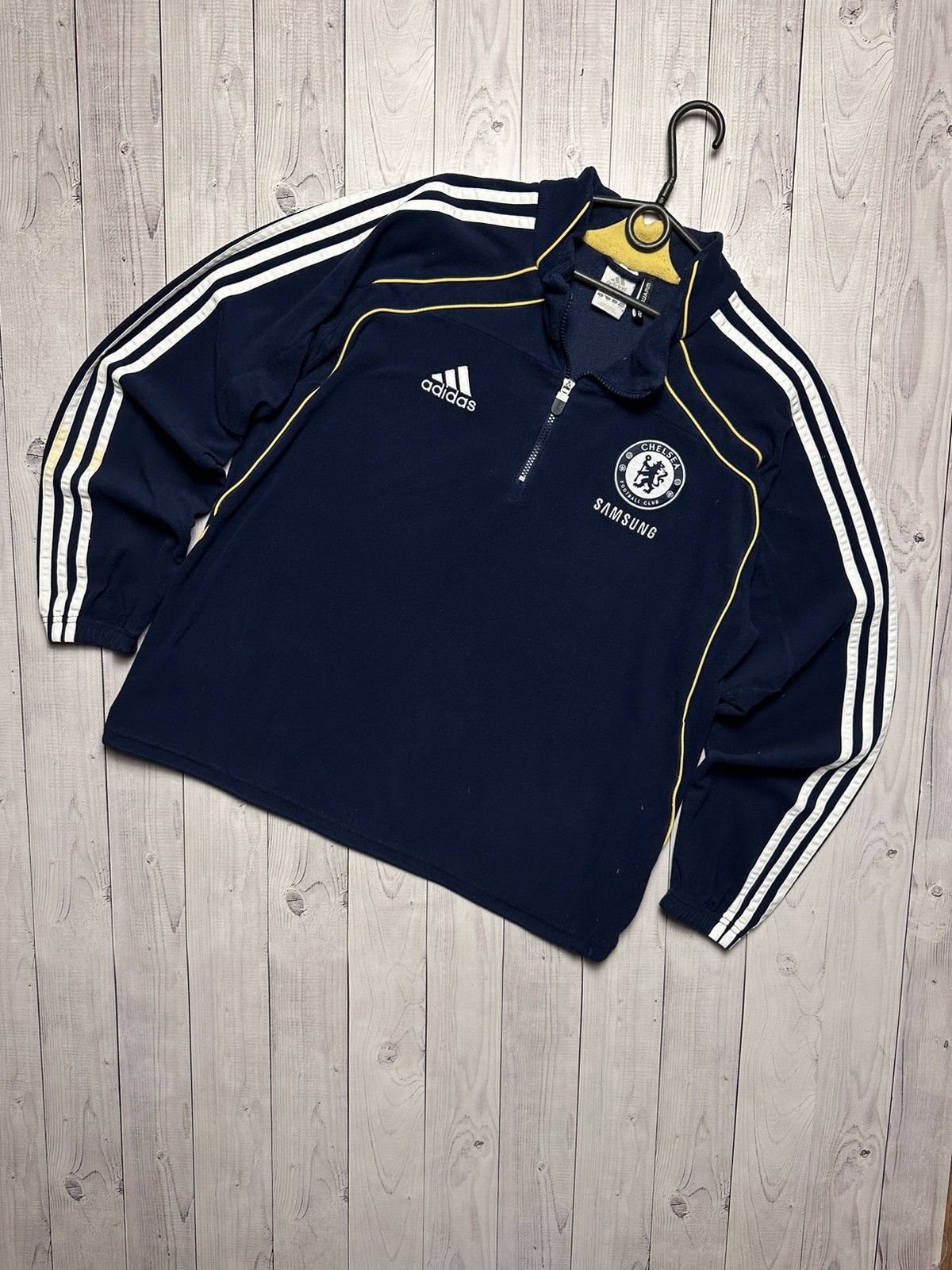 Adidas × Chelsea Soccer × Vintage Vintage adidas Chelsea soccer fleece jacket size M Size US M / EU 48-50 / 2 - 1 Thumbnail