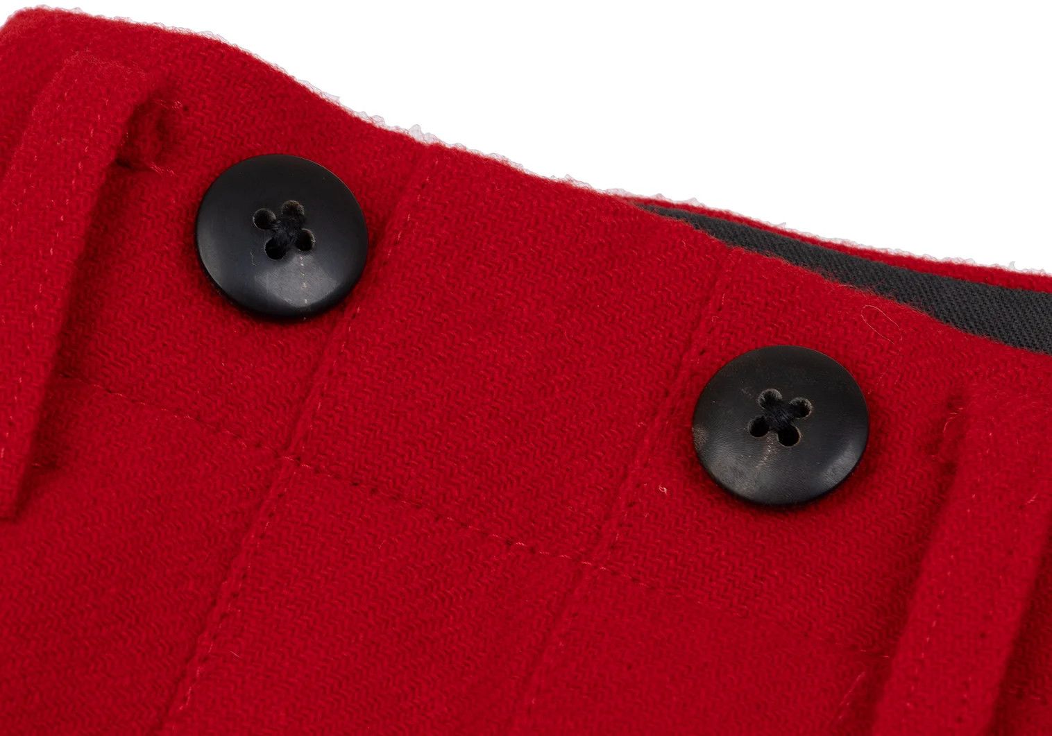 Yohji Yamamoto Yohji Yamamoto Wool Suspender Button Pants Red M Size US 34 / EU 50 - 4 Thumbnail