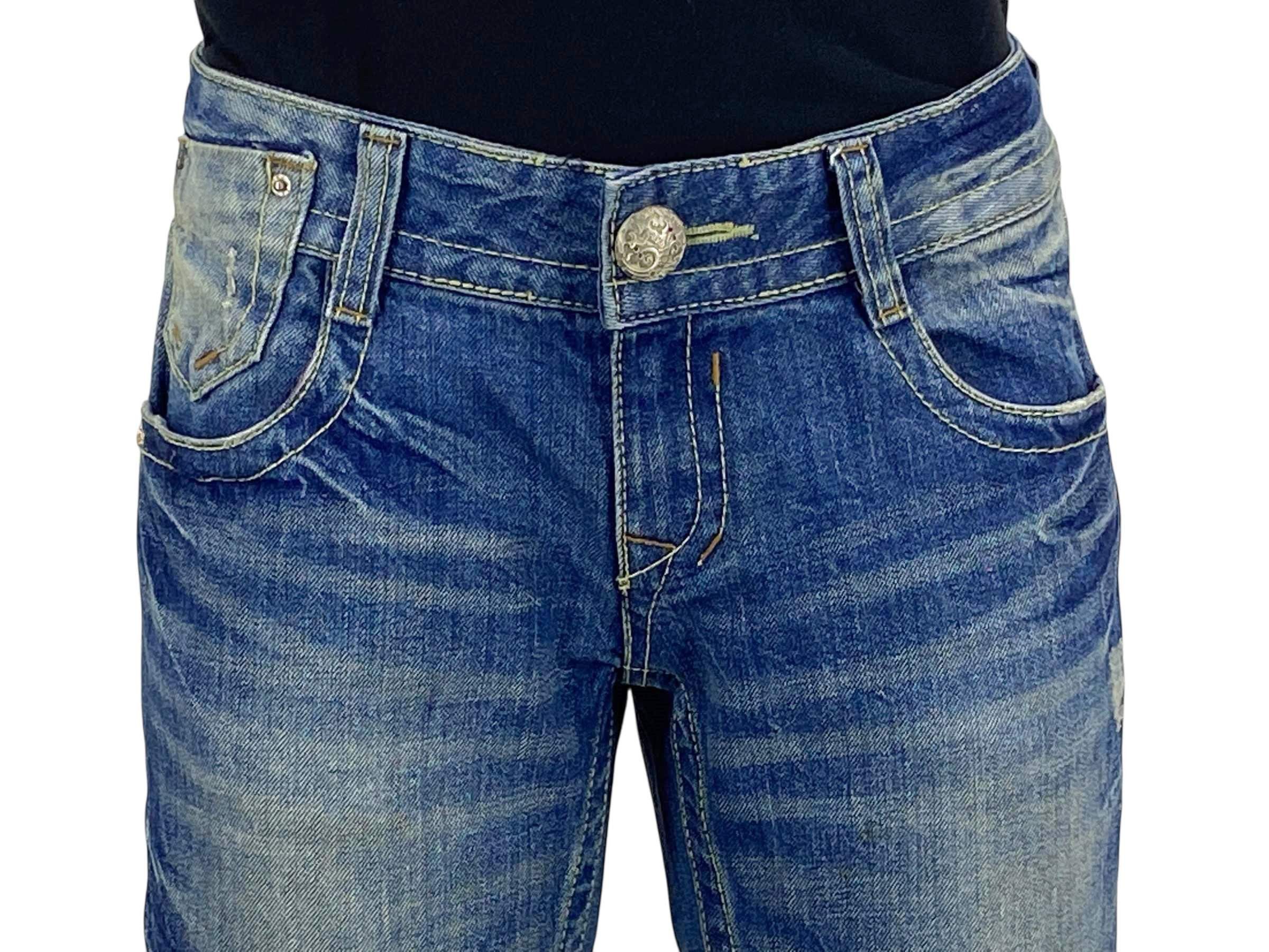 Japanese Brand Red Pepper Bootcut Flare Jeans Japanese Embroidered Jeans Size 27" / US 4 / IT 40 - 4 Thumbnail