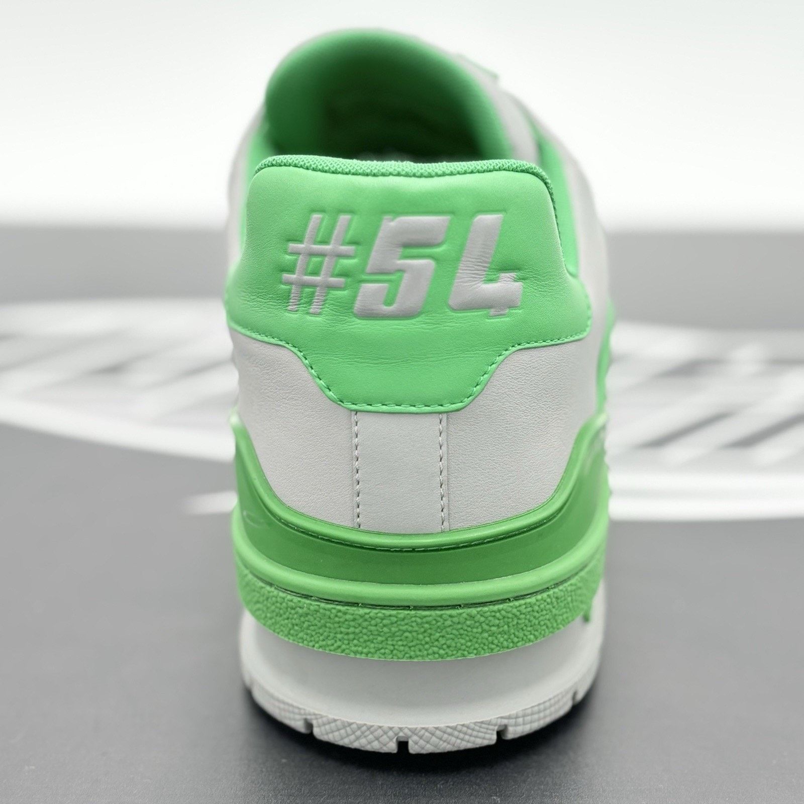 Louis Vuitton (9.5-10 US) Louis Vuitton LV Trainer ' Green Grey ' | CLEAN! Size US 10 / EU 43 - 3 Thumbnail