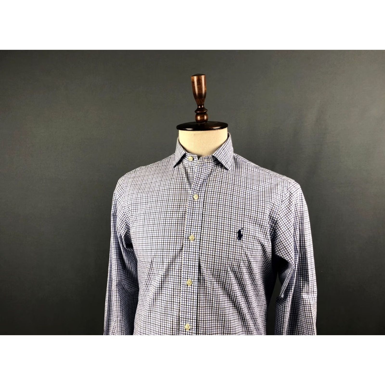 Ralph Lauren Ralph Lauren Shirt Men S Check Cotton White/Blue Button-Up Casual Long Sleeve Classic Fit Regular Size S Mens Size US S / EU 44-46 / 1 - 4 Thumbnail