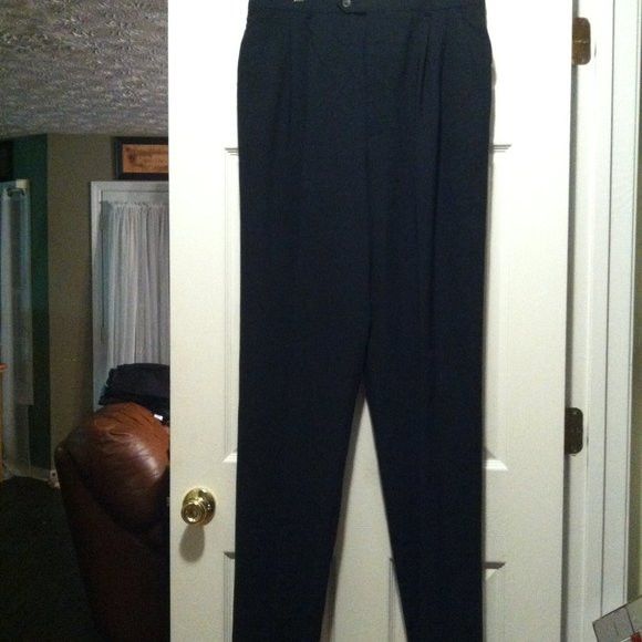 Joseph & Feiss JOSEPH & FEISS MEN'S NEW 100%WOOL DRESS PANTS 34/UNHEMMED Size 34R - 5 Thumbnail