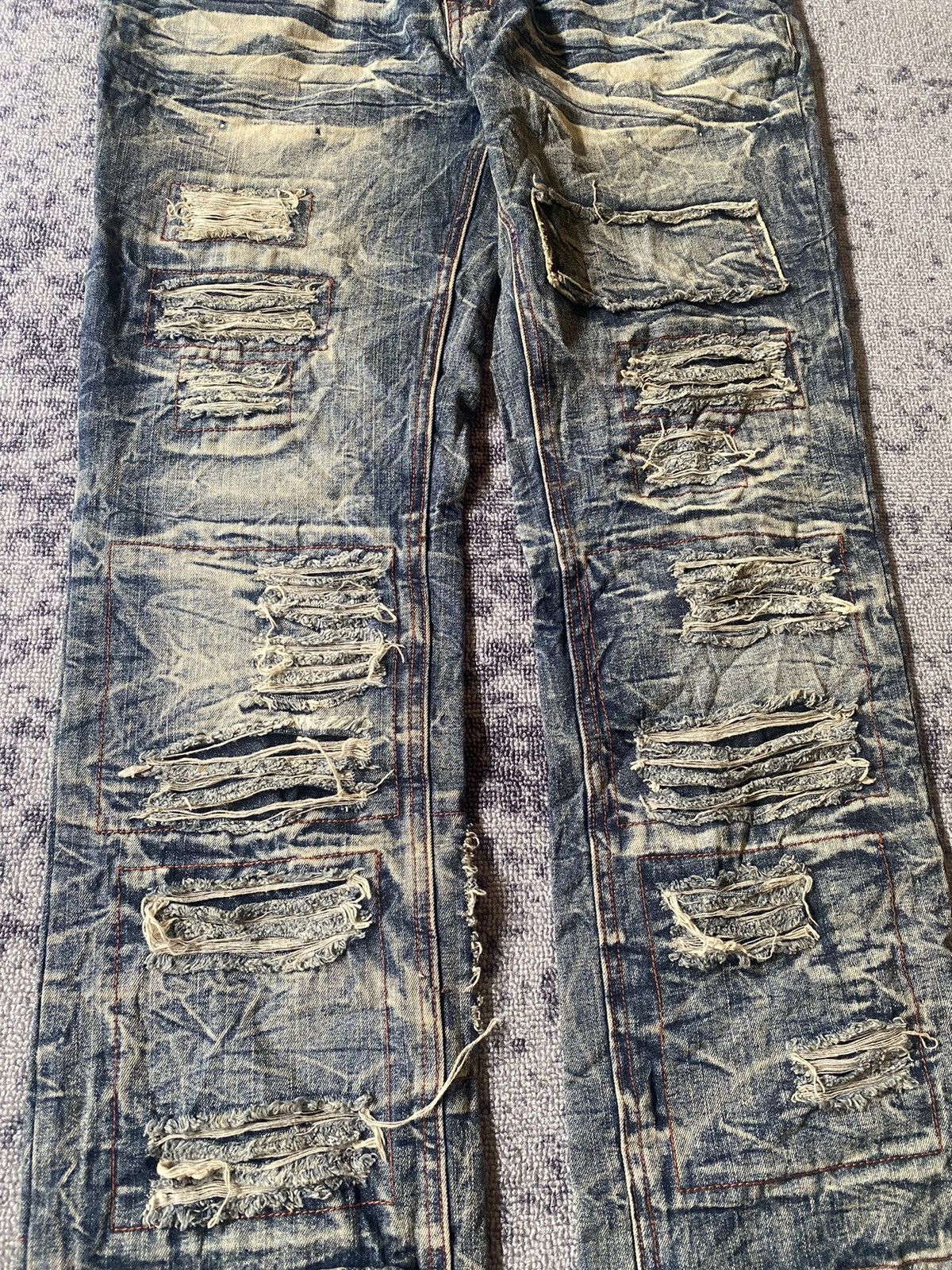 LOWBOX Y2k Lowbox D-Blu distressed ifsixwasnine bootcut jeans Size US 32 / EU 48 - 5 Thumbnail