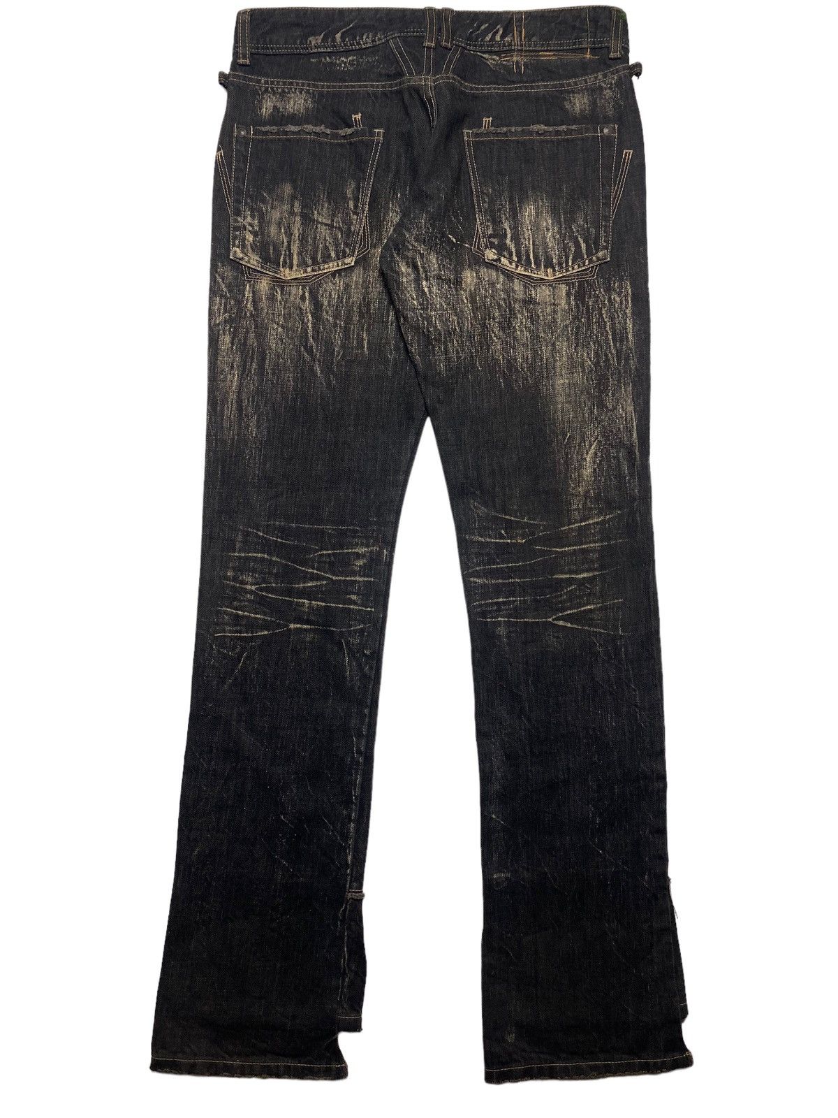 Marithe + Francois Girbaud 2000s MFG - Mud Wash Denim Pants Size US 29 - 2 Thumbnail