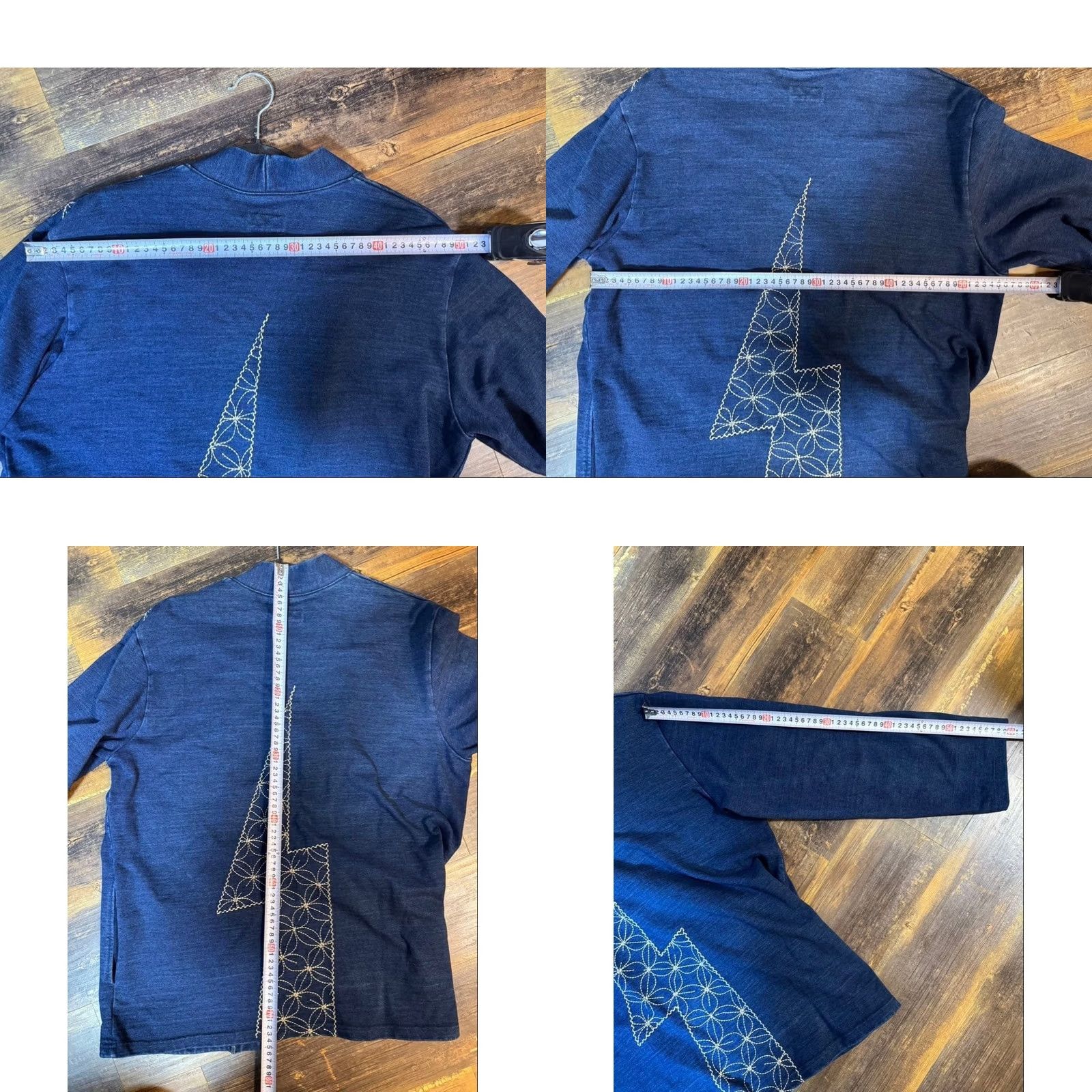 Kapital KAPITAL Jacket Men's Size 3 Indigo Tenjiku Sashiko Furoshiki Embroidered Cotton Casual Size US S / EU 44-46 / 1 - 8 Thumbnail