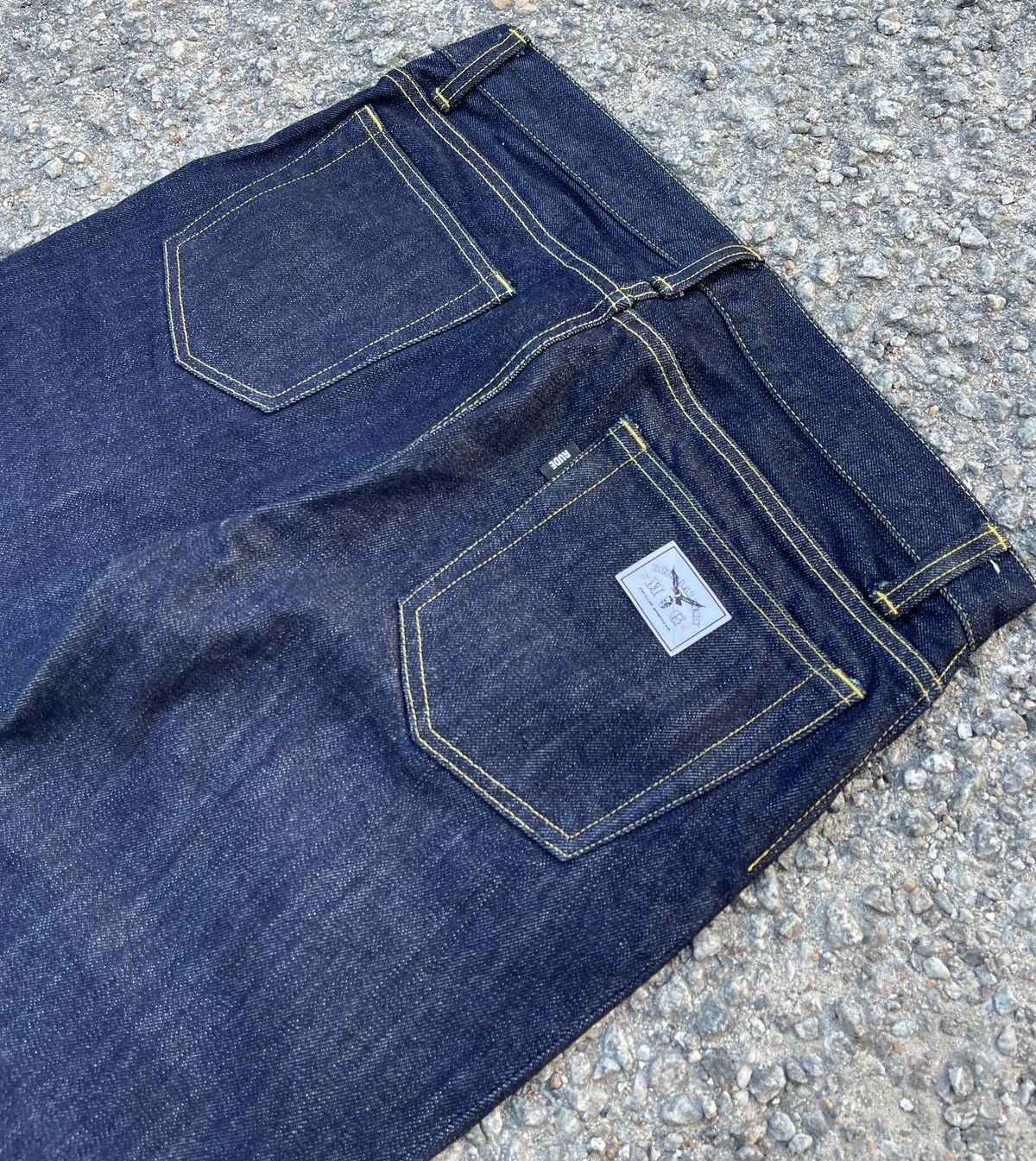 RUDE GALLERY 🔥 RUDE GALLERY JAPAN FLARE DENIM ZIPPER PANTS Size US 33 - 8 Thumbnail