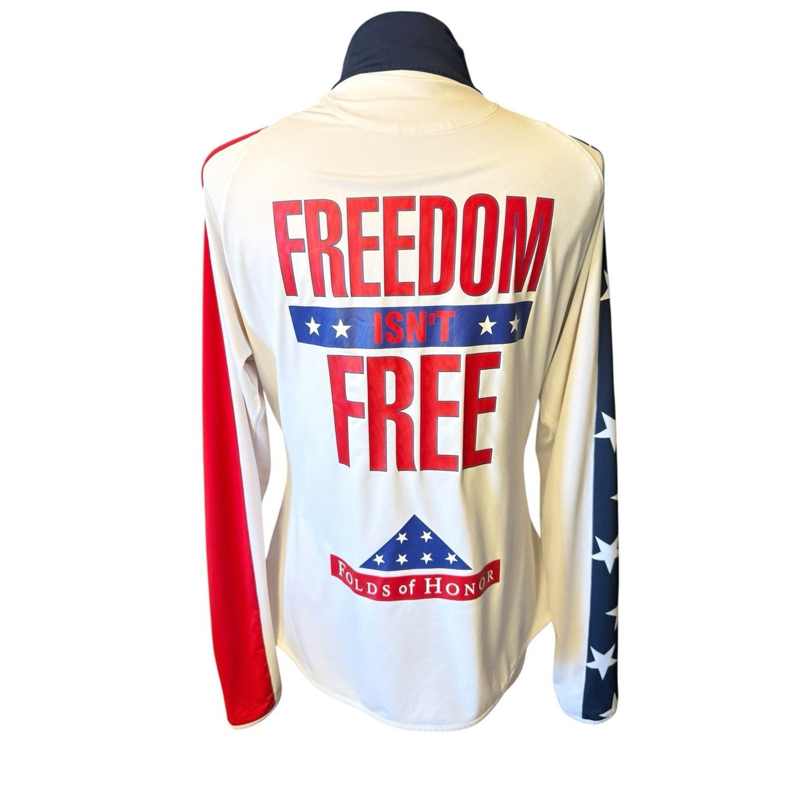 Other Folds of Honor Freedom Isn’t Free Women’s Quarter Zip Size XL / US 12-14 / IT 48-50 - 7 Thumbnail