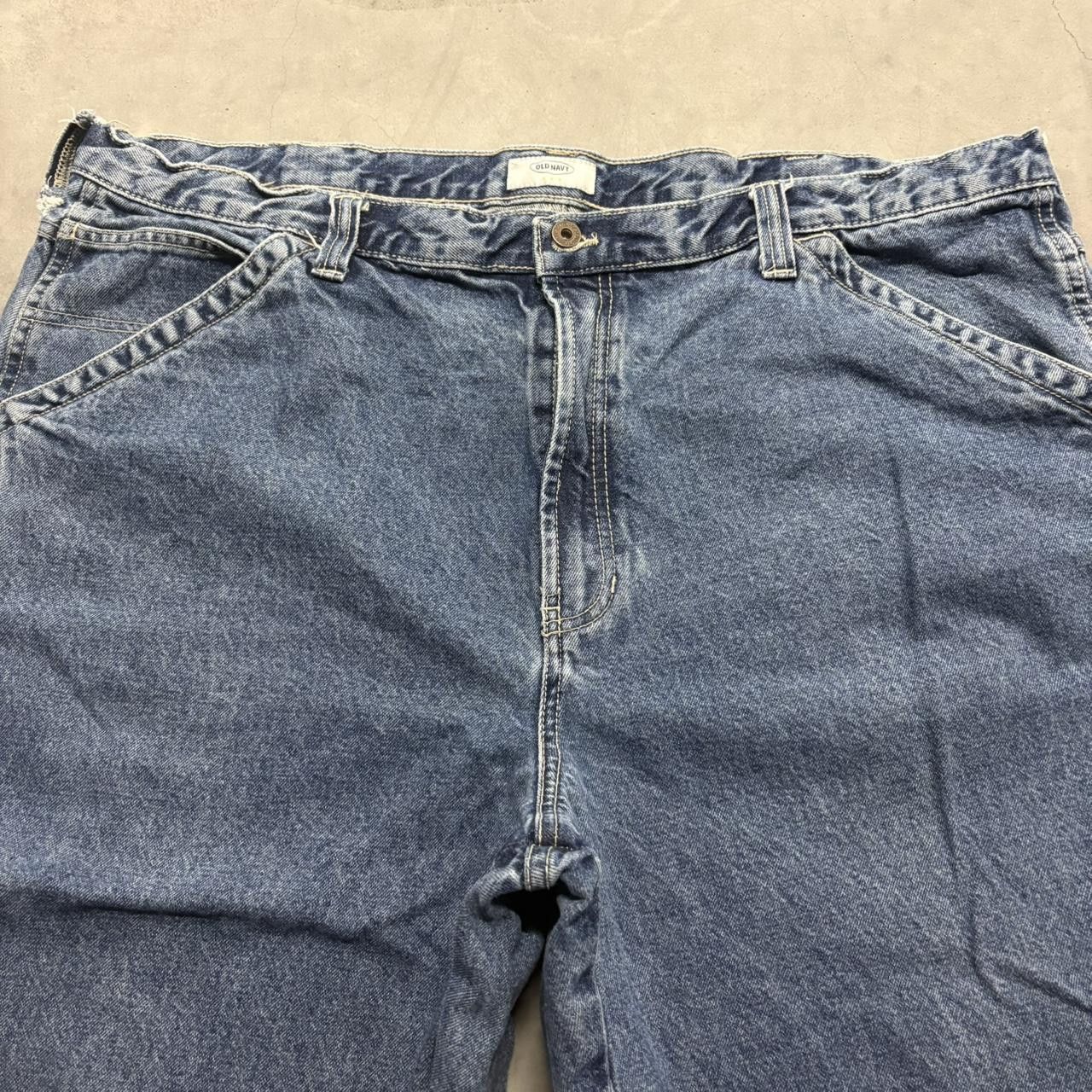 Old Navy Crazy Vintage Y2K/2000s Super Baggy Old Navy Carpenter Medium Wash Denim Jeans! Size US 44 / EU 60 - 2 Thumbnail
