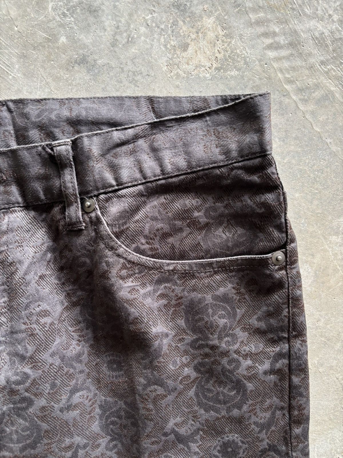 If Six Was Nine × Le Grande Bleu (L.G.B.) × Michel Klein FLARE michel klein floral motives all over print black Size US 32 / EU 48 - 7 Thumbnail