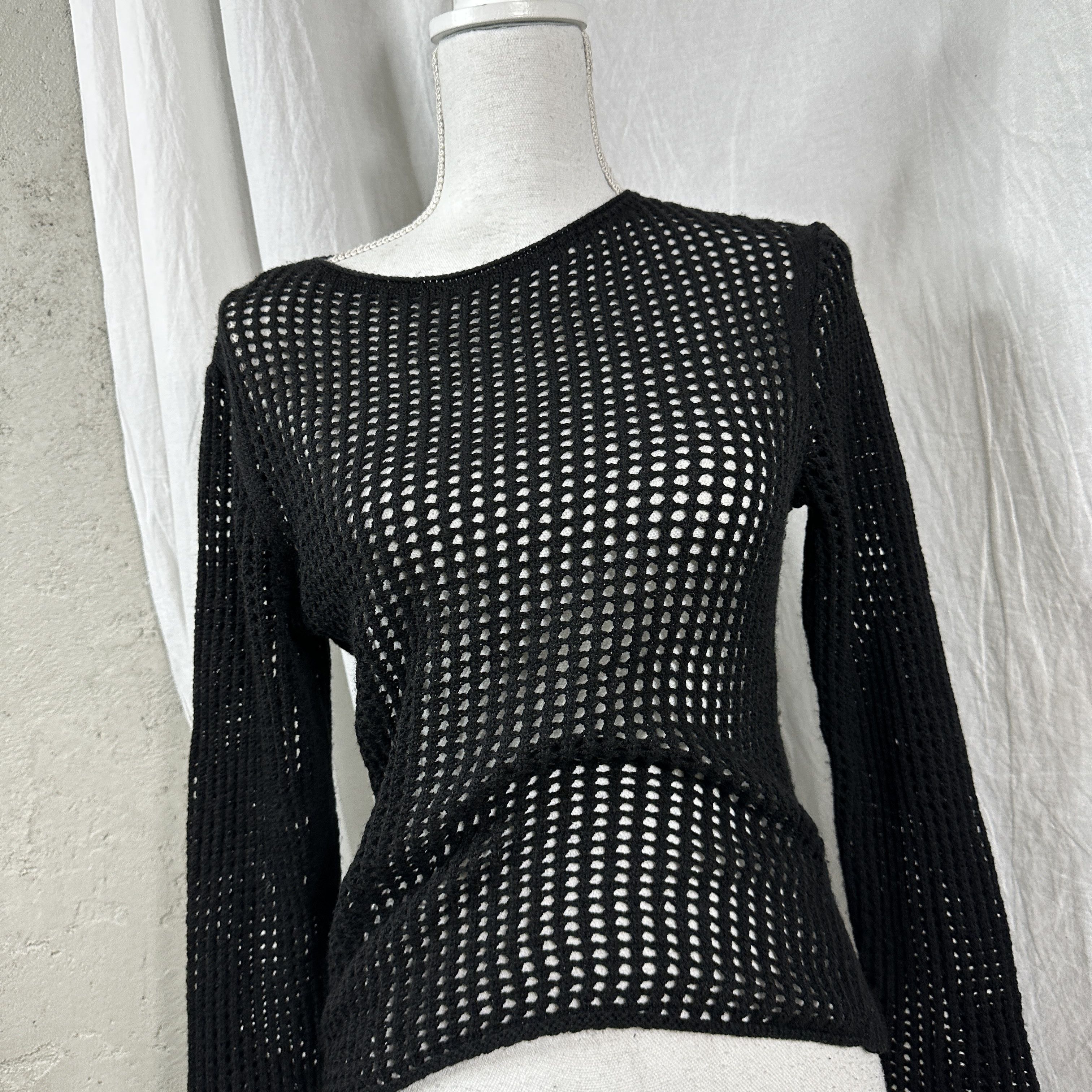 Vintage Fishnet Y2K Sweater Size M / US 6-8 / IT 42-44 - 4 Thumbnail