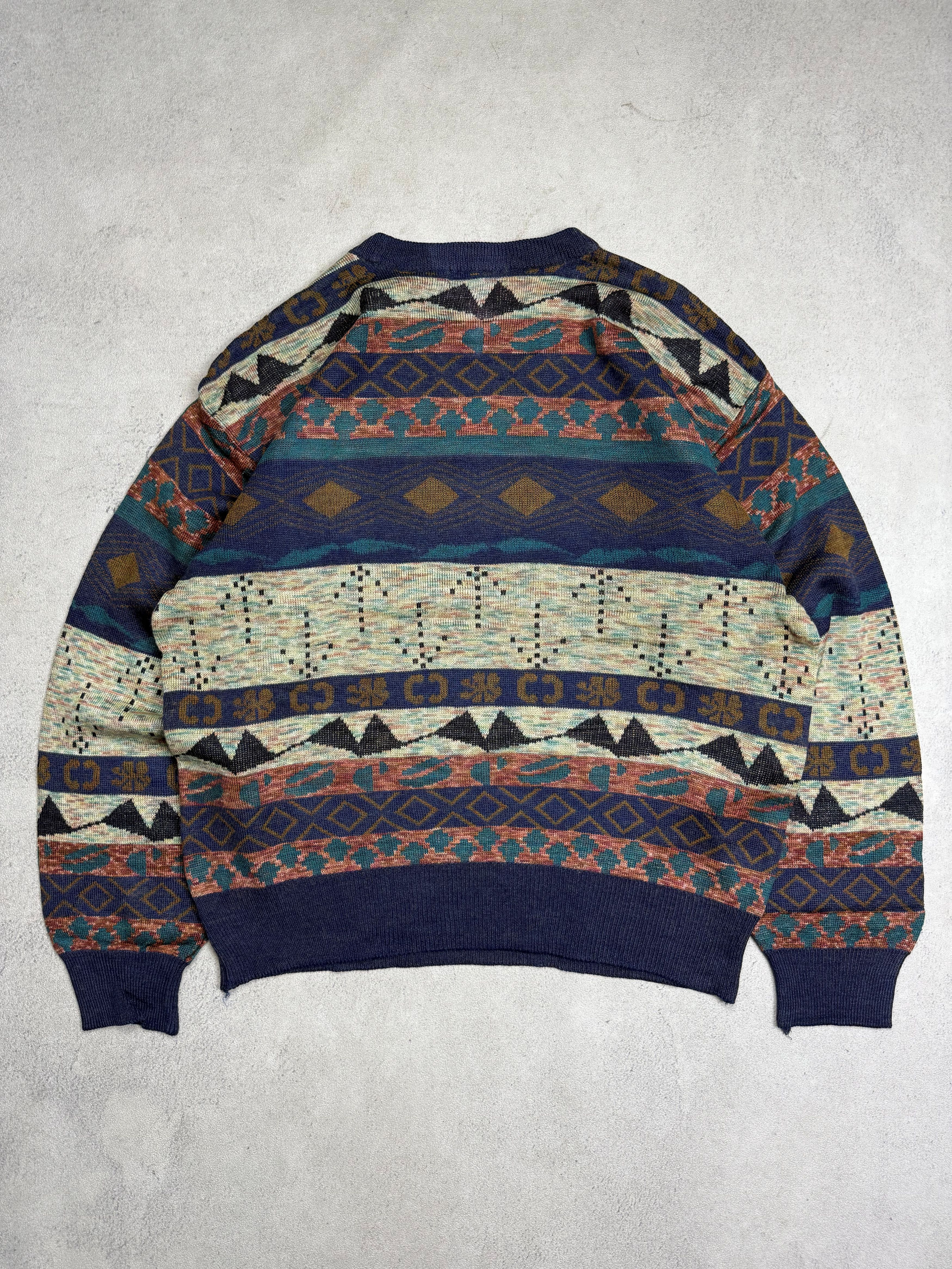 Vintage Vintage Classic Nordic Fair Isle Knit Sweater 3D Size US M / EU 48-50 / 2 - 2 Thumbnail