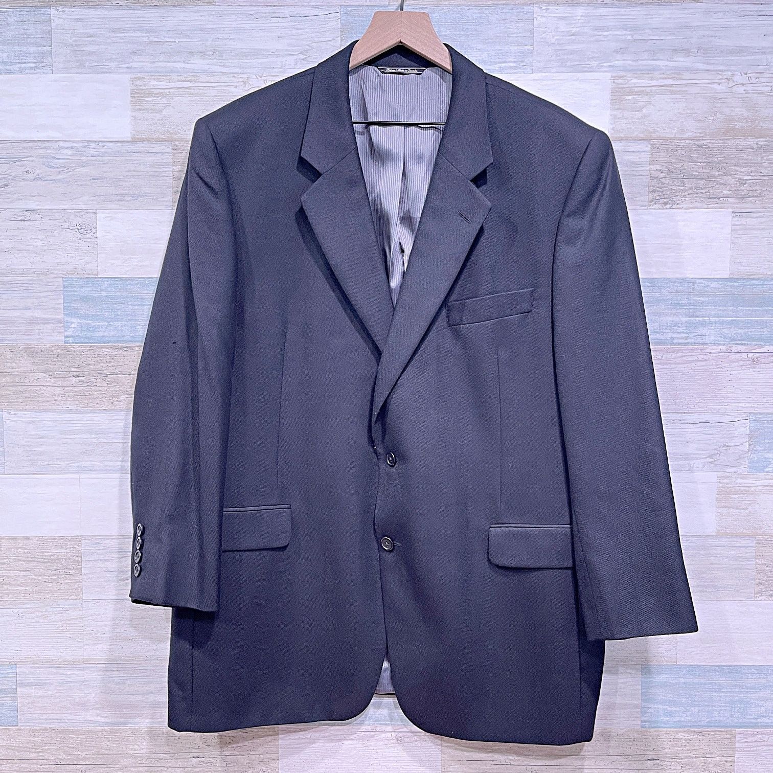 Jack Victor Jack Victor Pure Italian Cashmere Sport Coat Black Mens 46R Size 46R - 1 Thumbnail