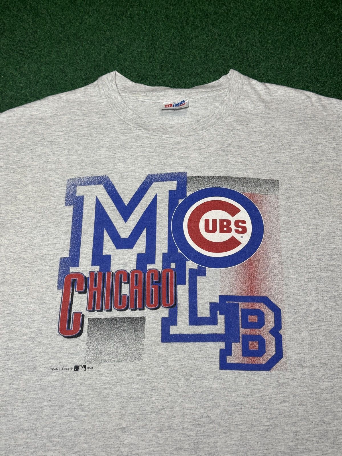 Hanes Chicago Cubs Vintage Team Hanes 90s 21x28 Baseball T Shirt Size US L / EU 52-54 / 3 - 2 Thumbnail
