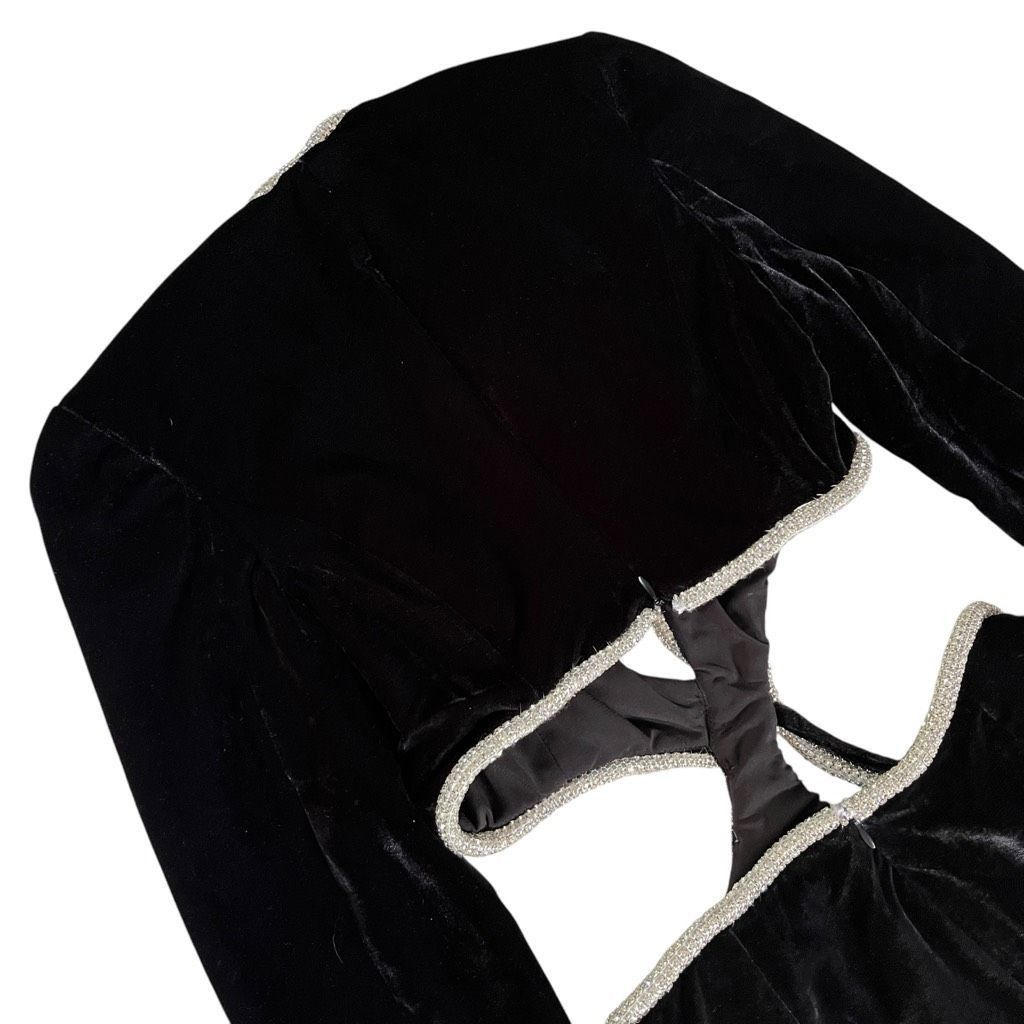 Other PatBO Cut Out Mini Dress With Rhinestone Trim in Black Size XS / US 0-2 / IT 36-38 - 7 Thumbnail