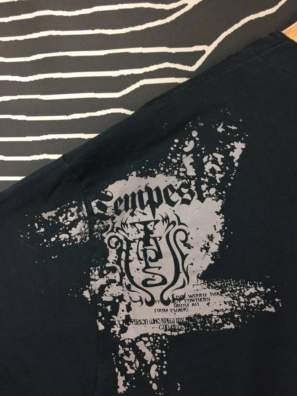 Japanese Brand Tempest Japan Skull Cyber Grunge Lace-Up Graphic Tee Size US XXL / EU 58 / 5 - 7 Thumbnail
