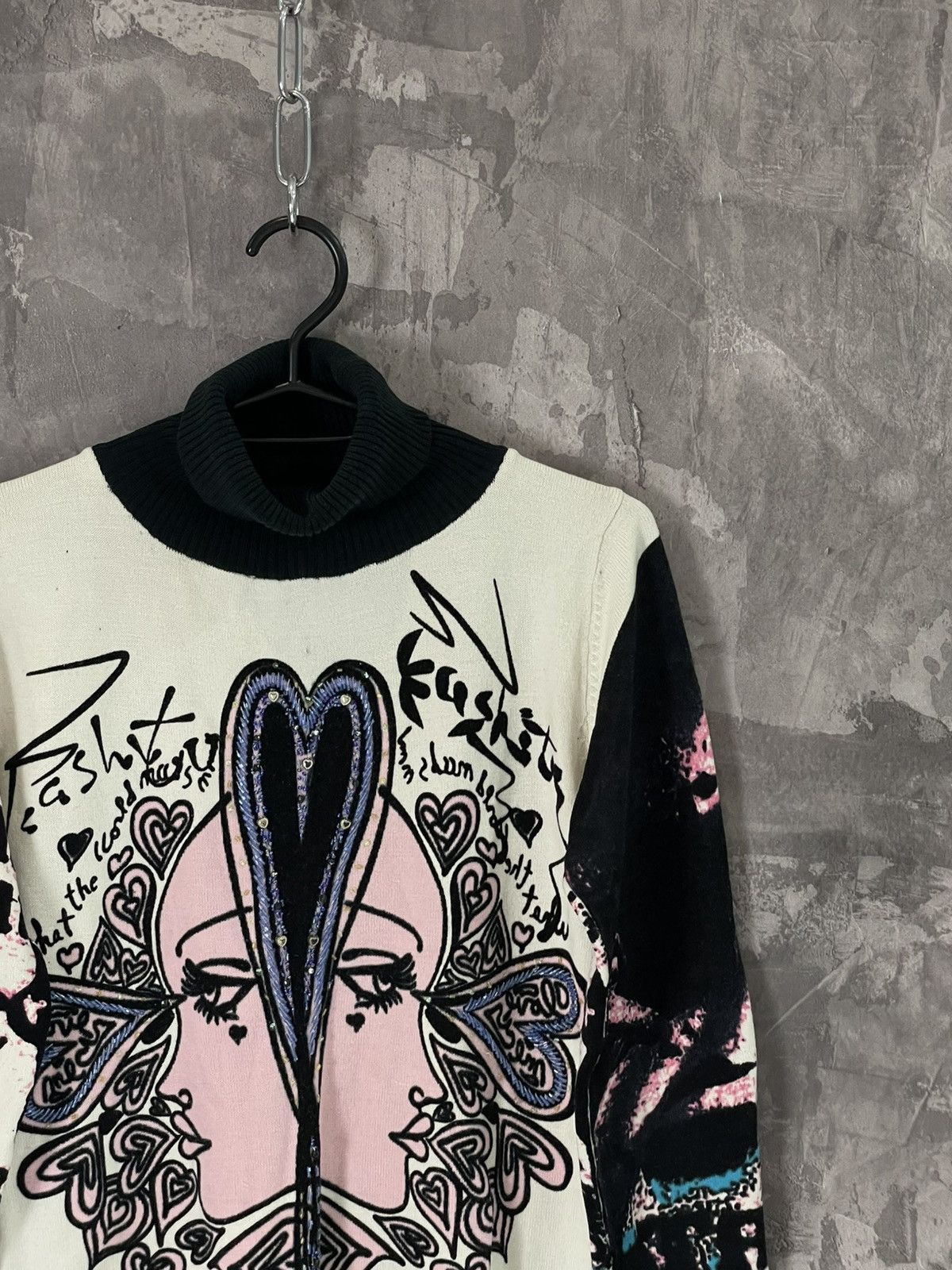 Hysteric Glamour Y2K Avant Garde Coloured Knit Glamour Sweater Size M / US 6-8 / IT 42-44 - 4 Thumbnail