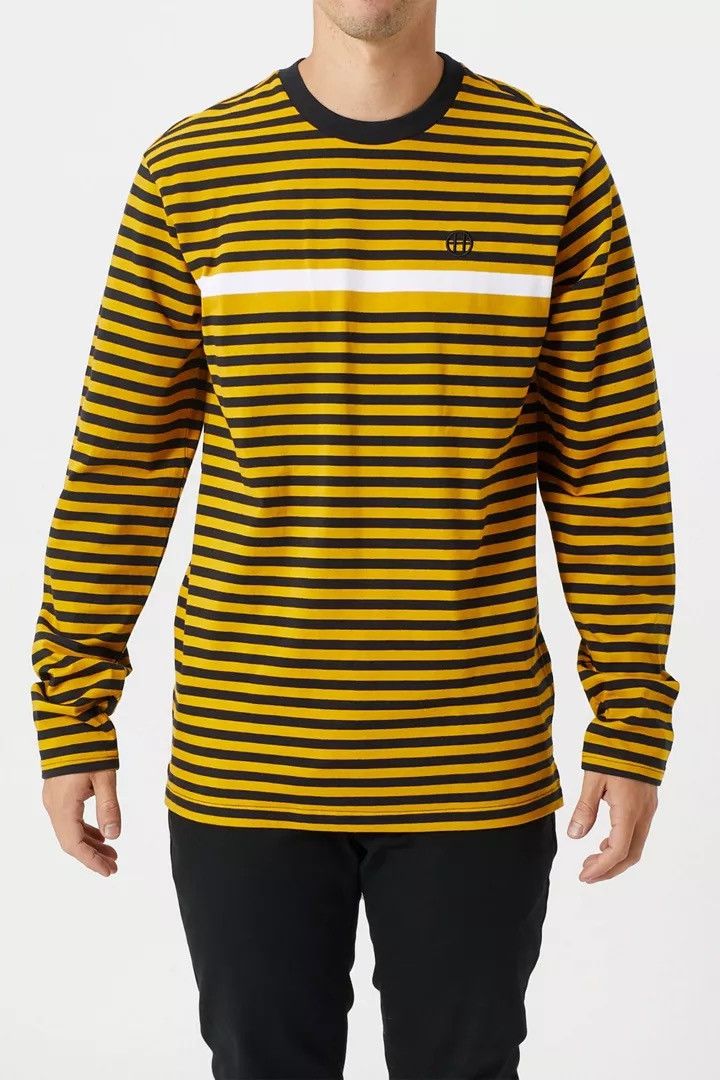 Huf HUF Morris Long Striped Shirt Y2K Streetwear Men’s Size M Size US M / EU 48-50 / 2 - 1 Thumbnail