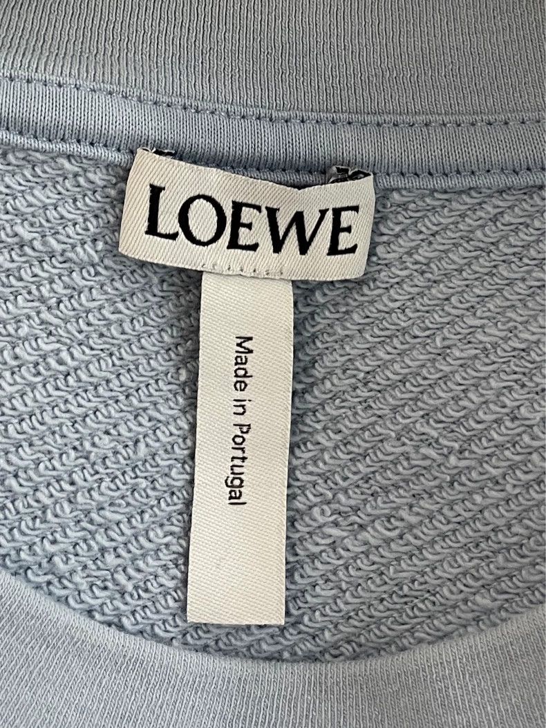 Other LOEWE Sky blue embroidered Logo round neck hoodie Size XS / US 0-2 / IT 36-38 - 5 Thumbnail