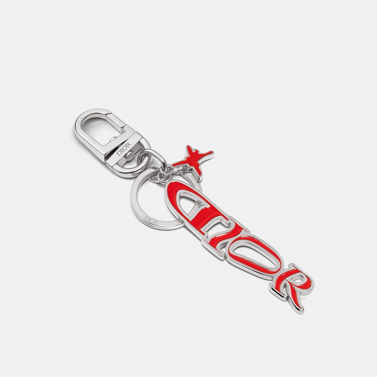 o1bcso1str0126 Size:OS/ Hamilton Key Ring in Silver/Red