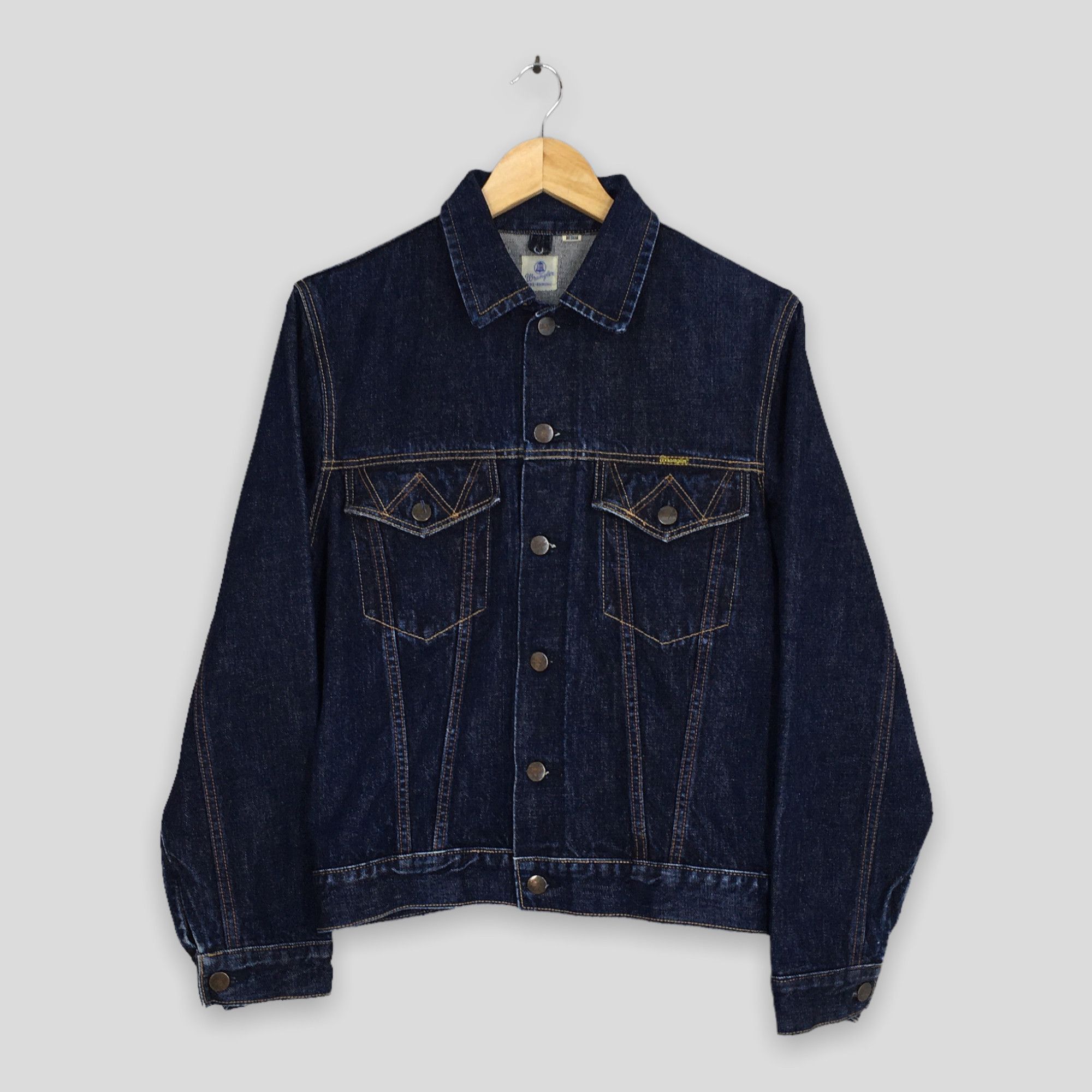Vintage Vintage 80's Wrangler Blue Bell Trucker Denim Jacket Medium Size US M / EU 48-50 / 2 - 1 Thumbnail