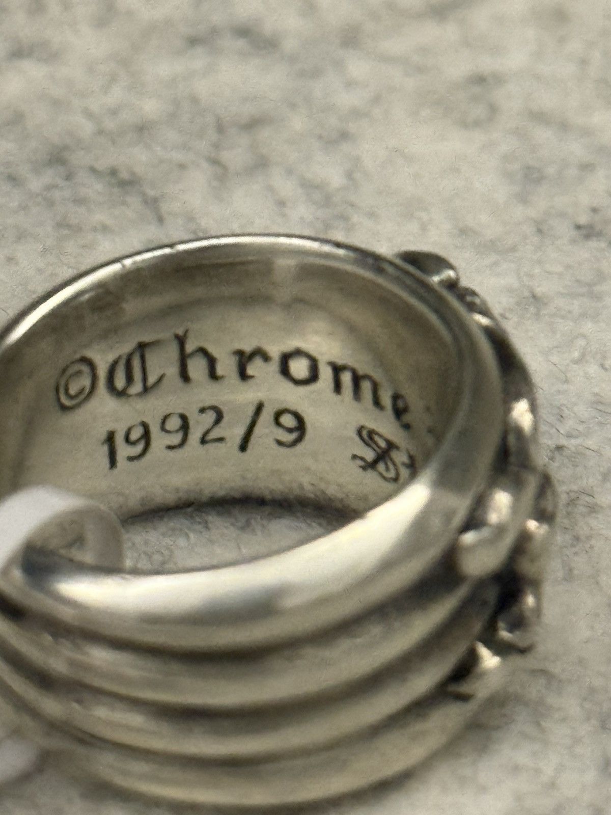 Chrome Hearts Chrome Hearts Black Diamond Dagger Ring Silver Size ONE SIZE - 7 Thumbnail