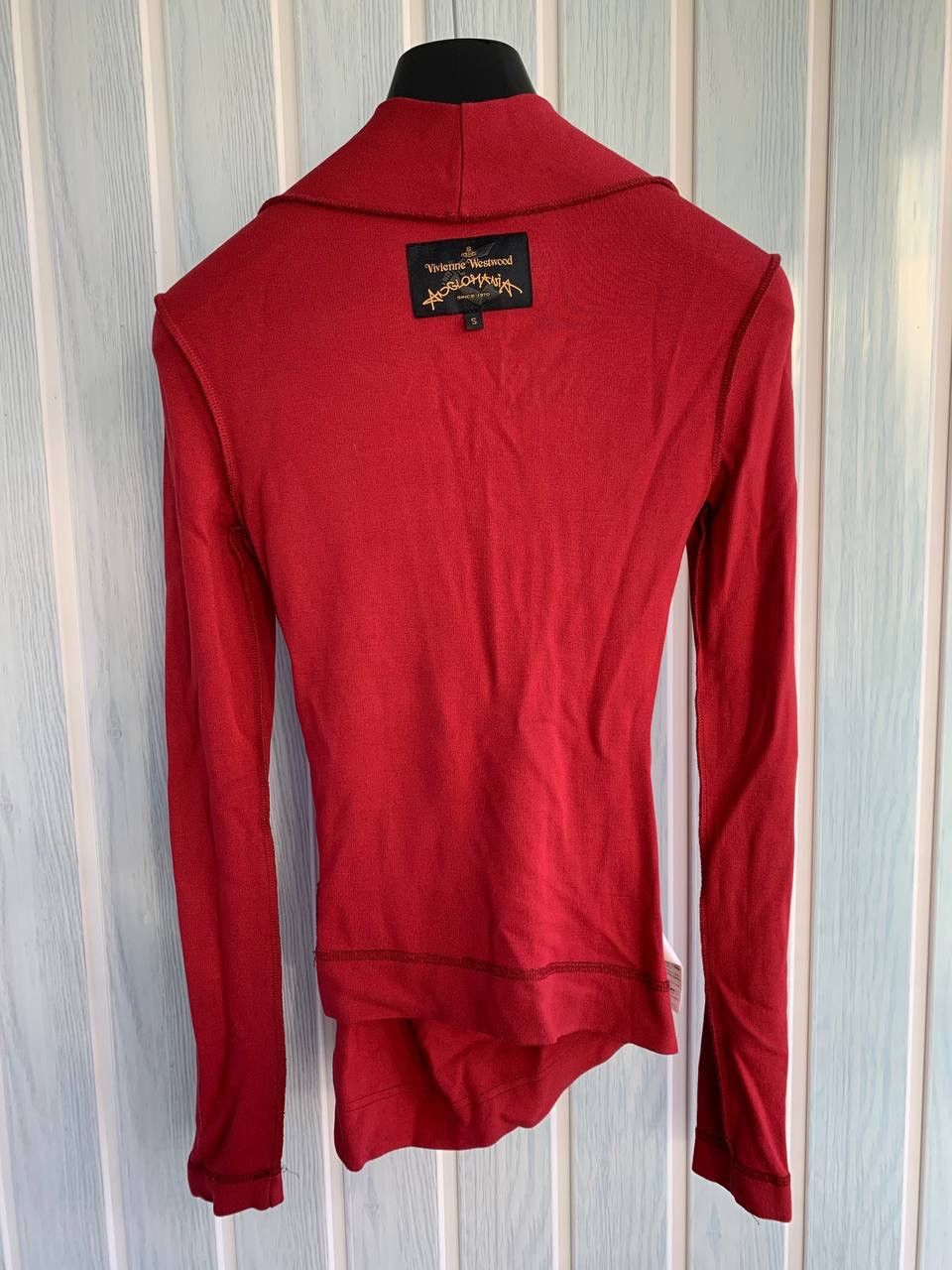 Designer × Vivienne Westwood Vivienne Westwood Anglomania Red Asymmetric Wrap Blouse Size S / US 4 / IT 40 - 7 Thumbnail